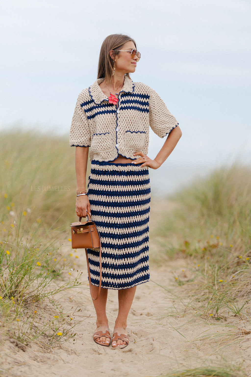 Chiara crochet set marine