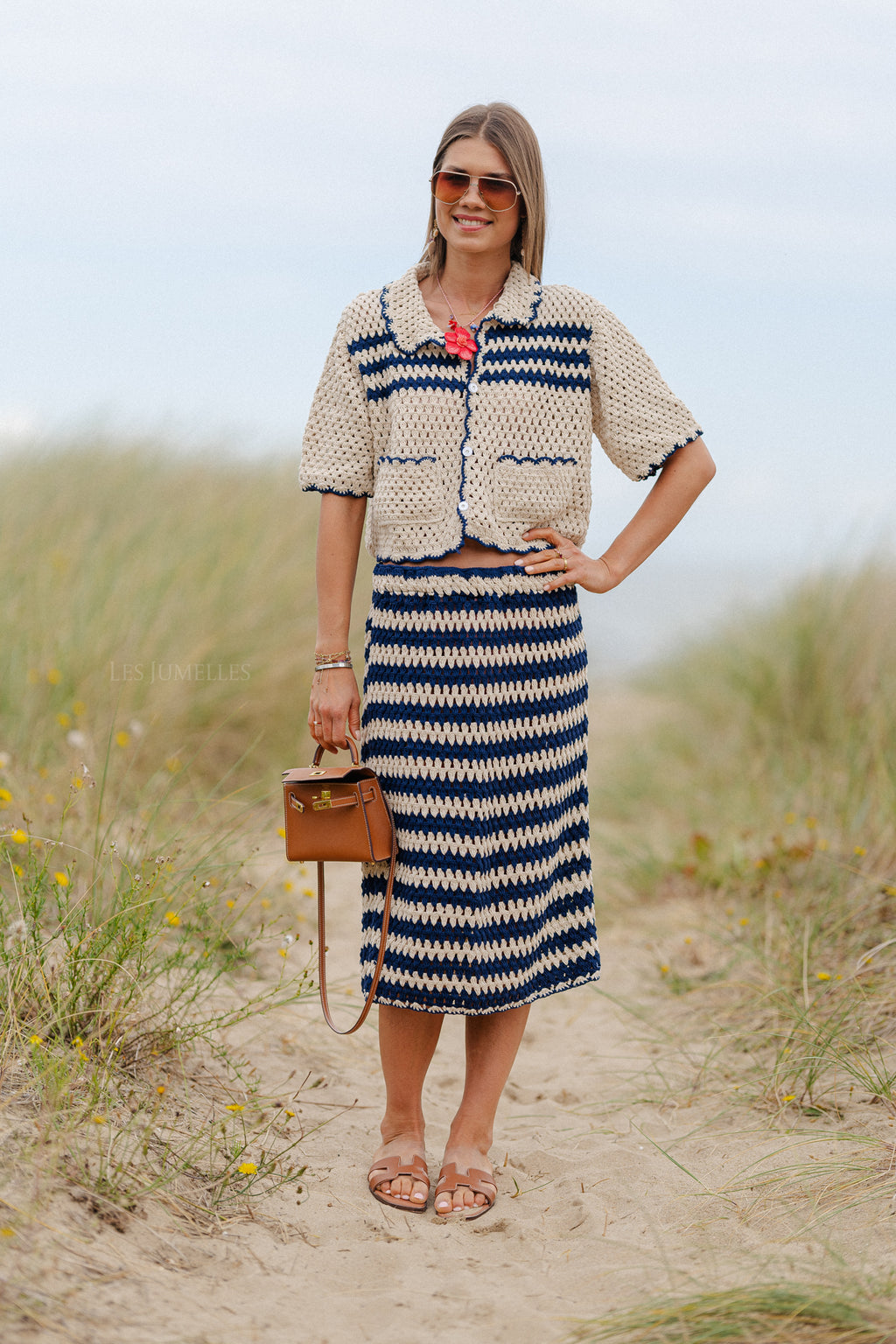 Chiara crochet set marine