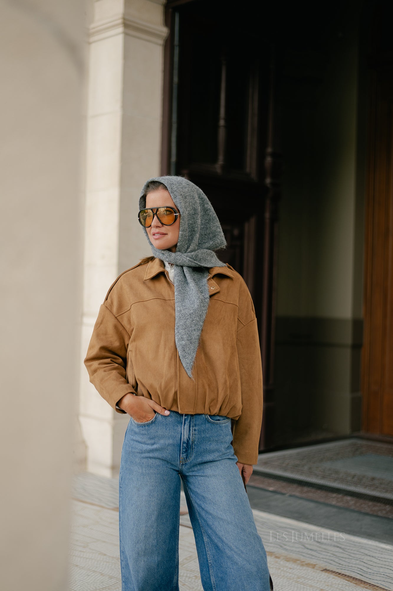 Inola scarf grey