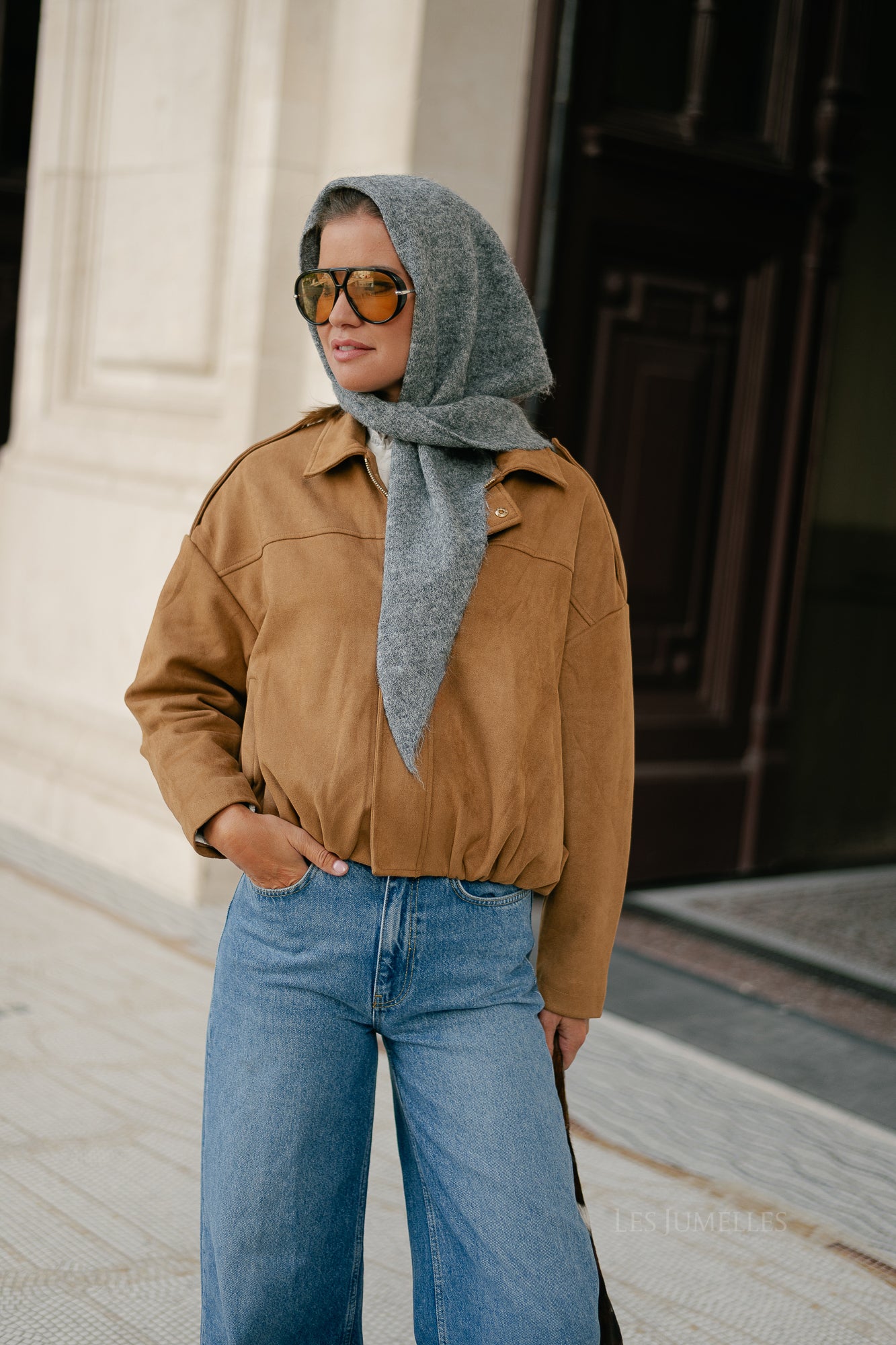 Inola scarf grey