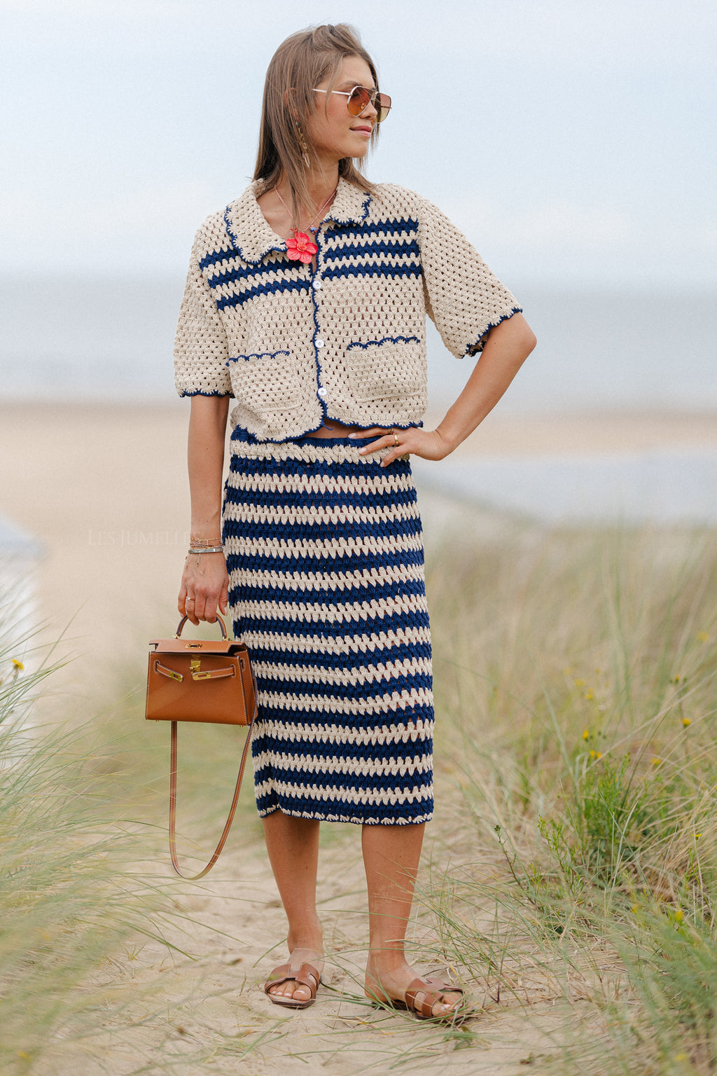 Chiara crochet set marine
