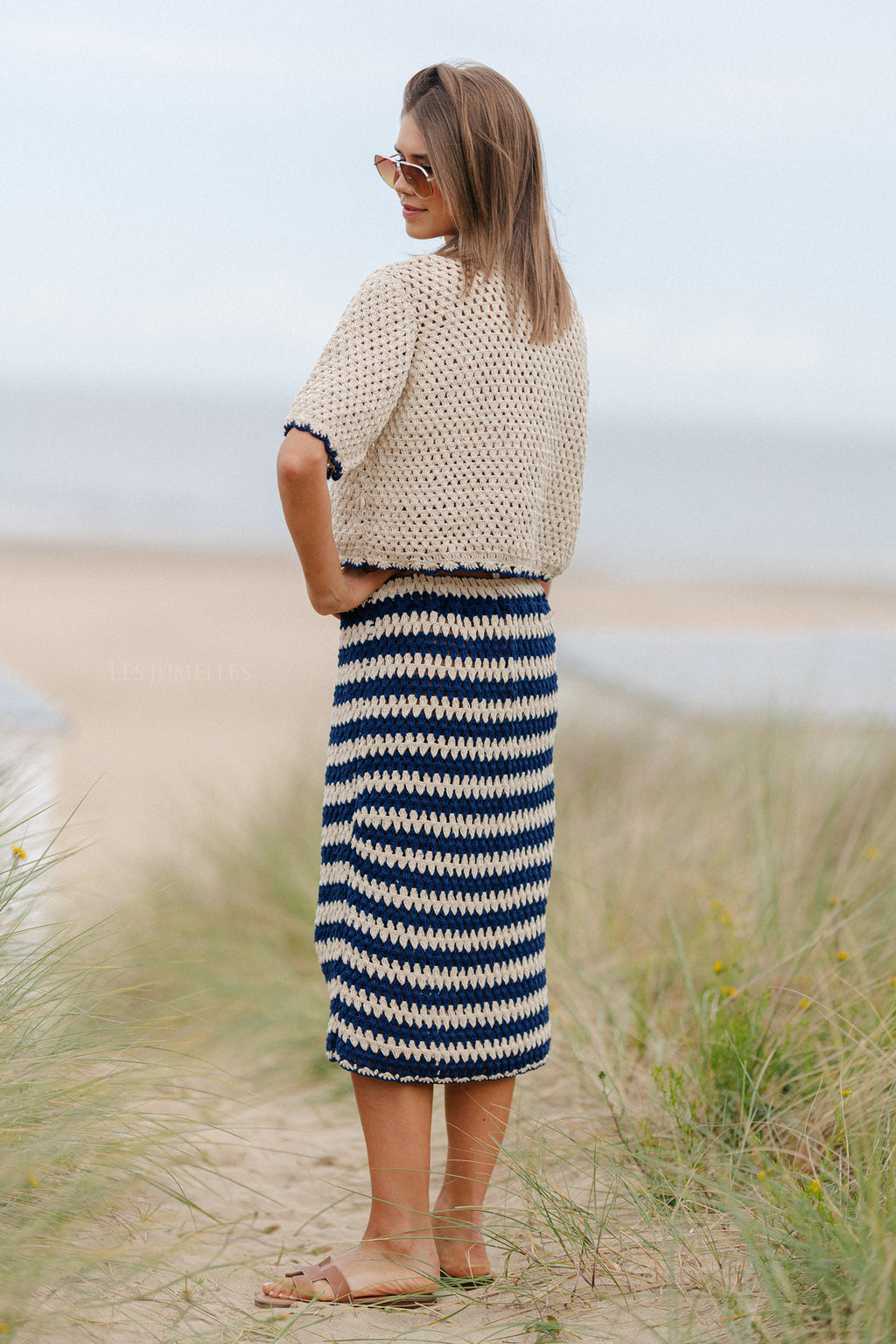 Chiara crochet set marine