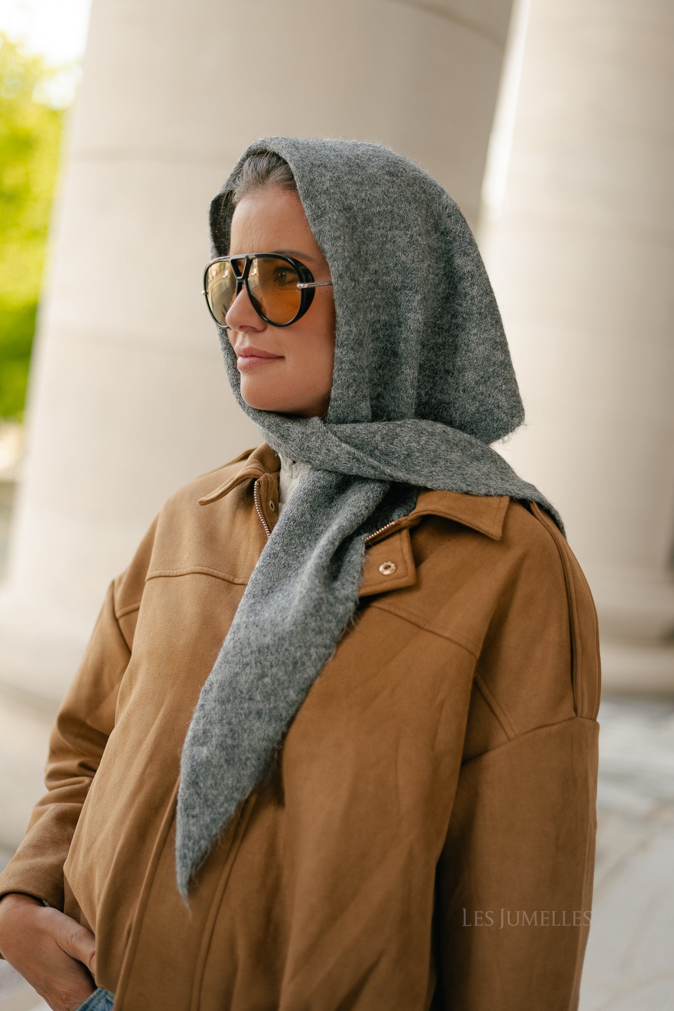 Inola scarf grey