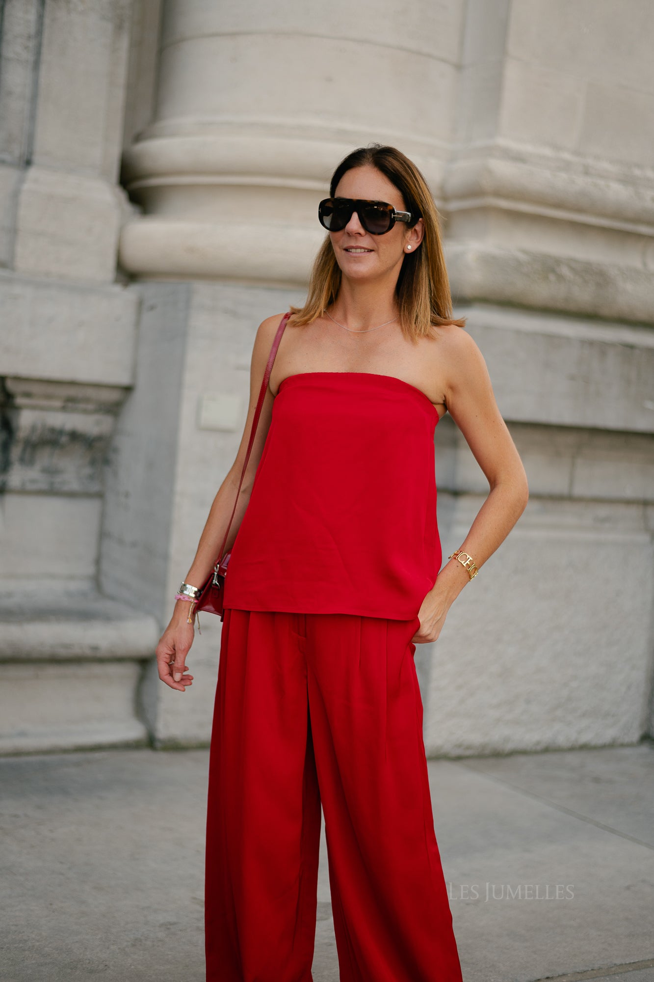 SLFLeonore tube top equestrian red