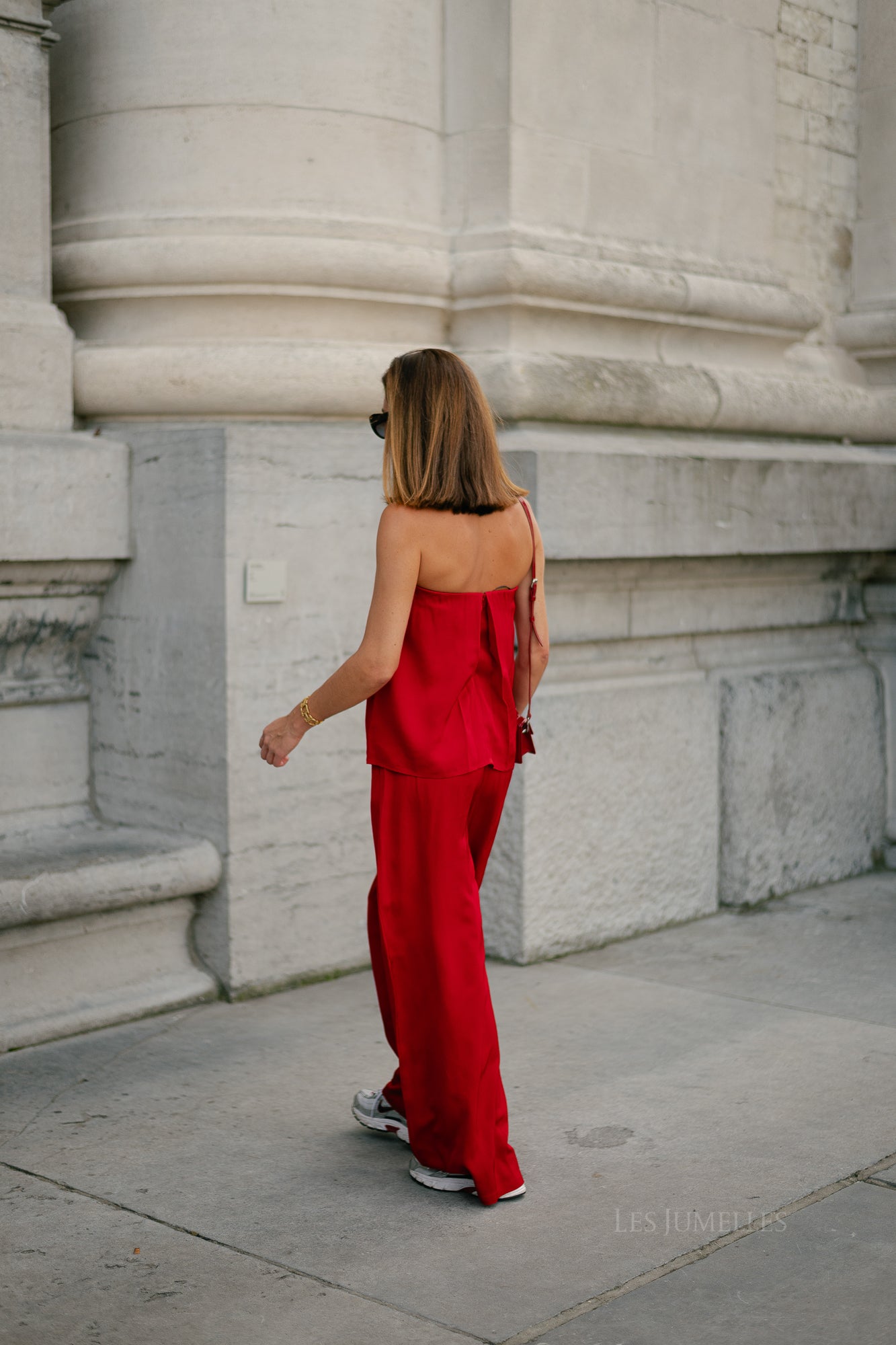 SLFLeonore HW wide pant equestrian red