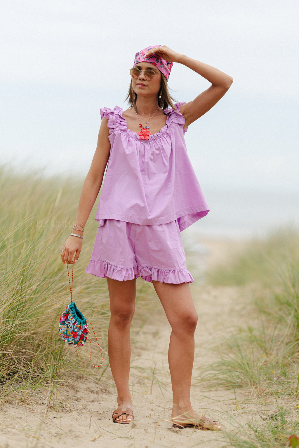 Coralie Shorts Orchid