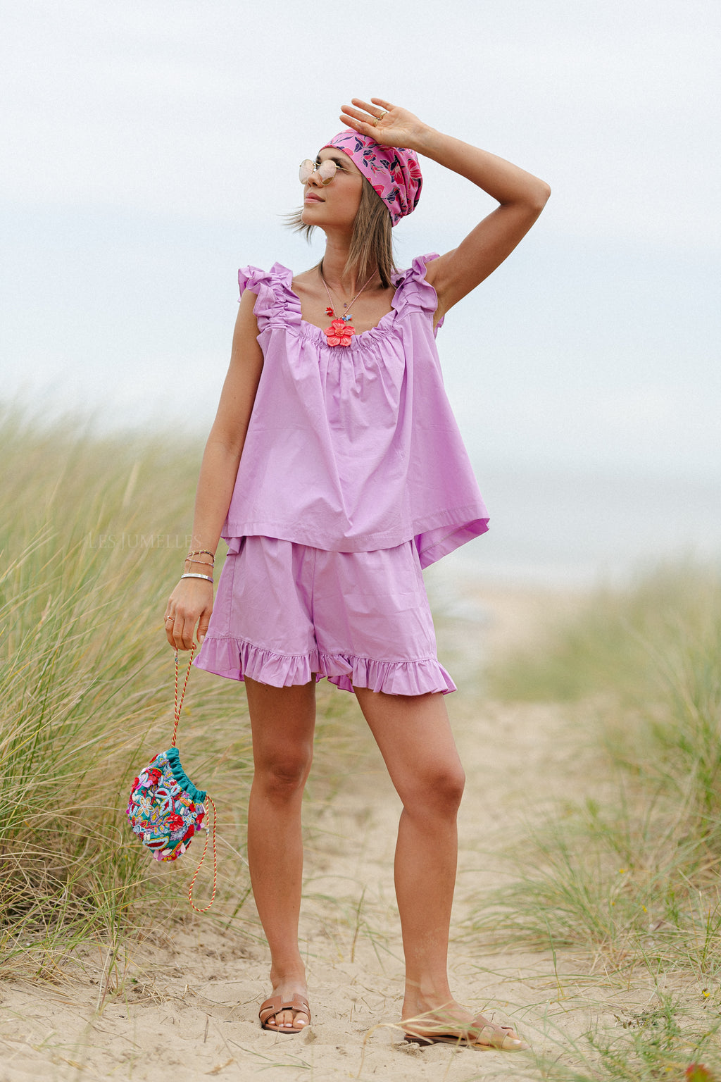 Coralie Shorts Orchid