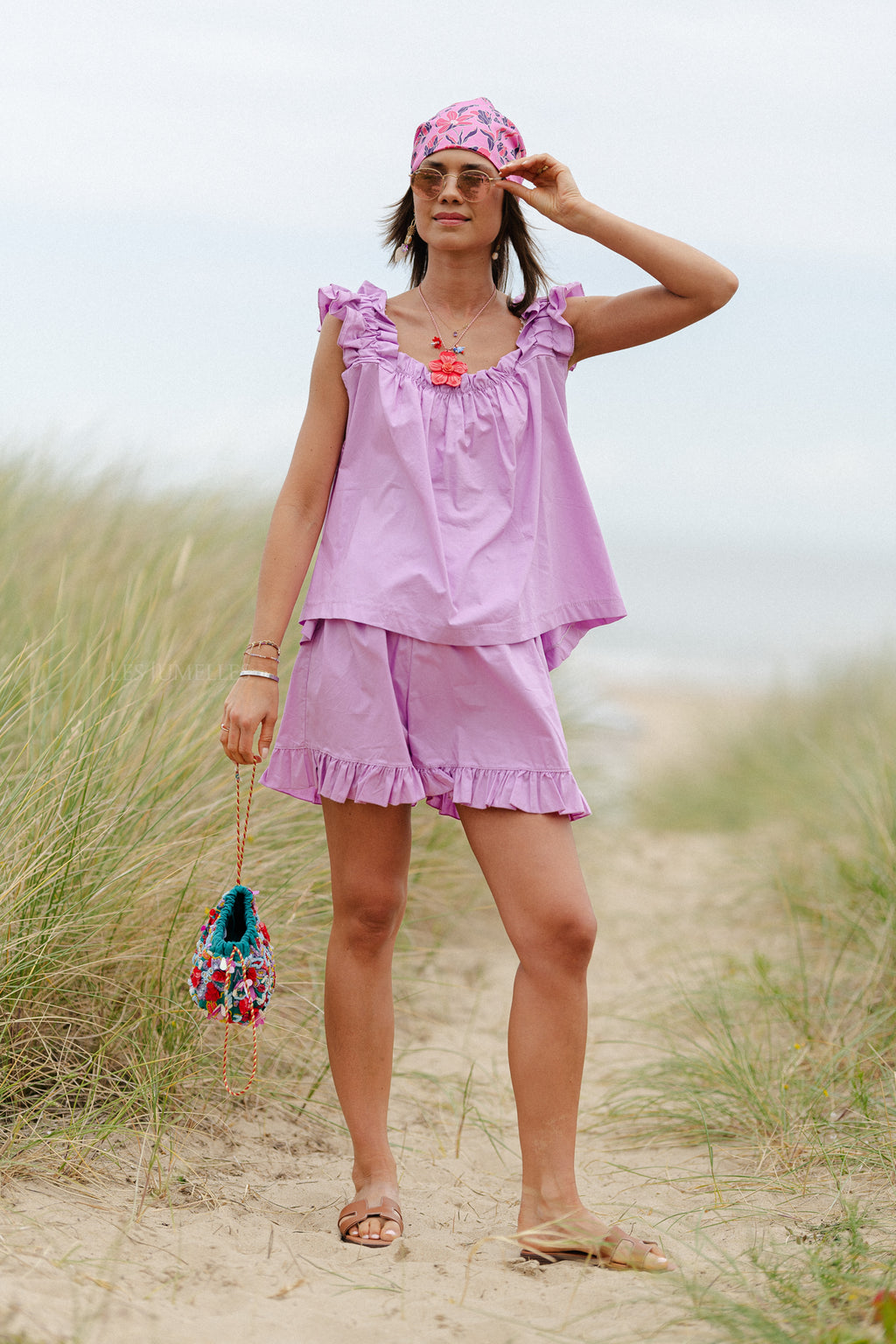 Coralie Shorts Orchid