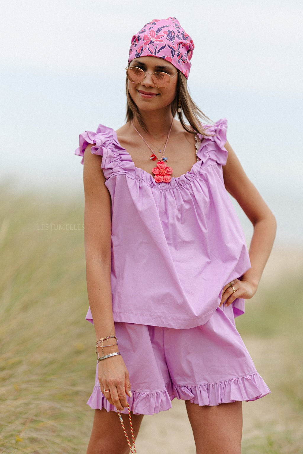 Coralie Shorts Orchid