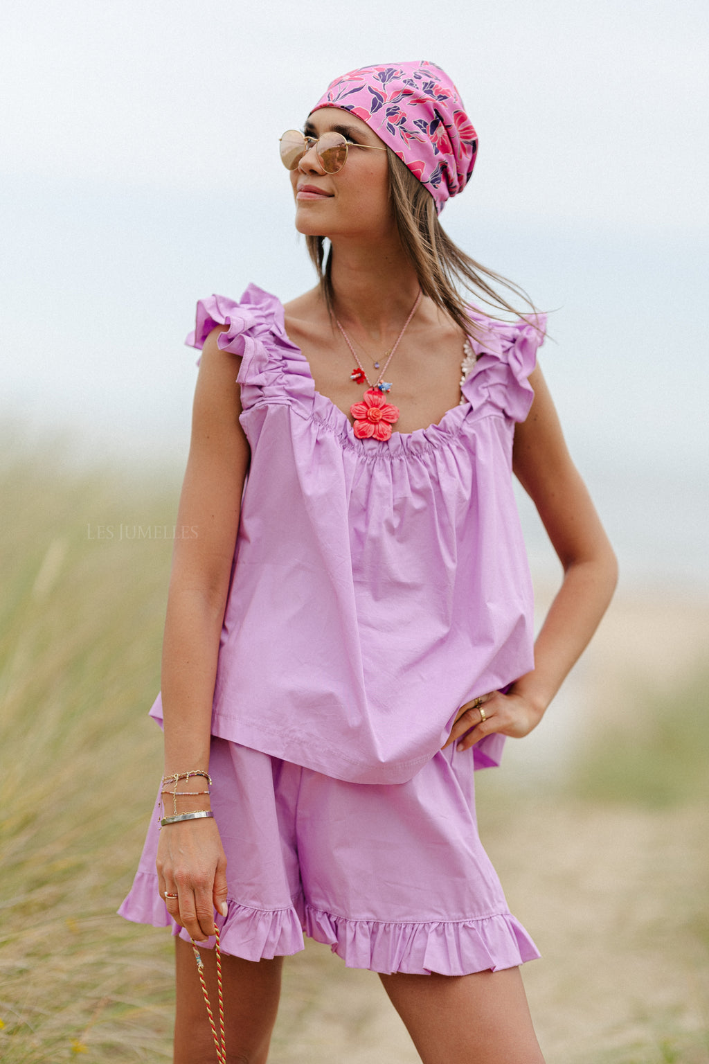 Coralie Shorts Orchid