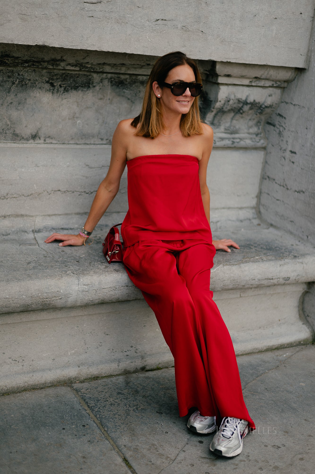 SLFLeonore tube top equestrian red