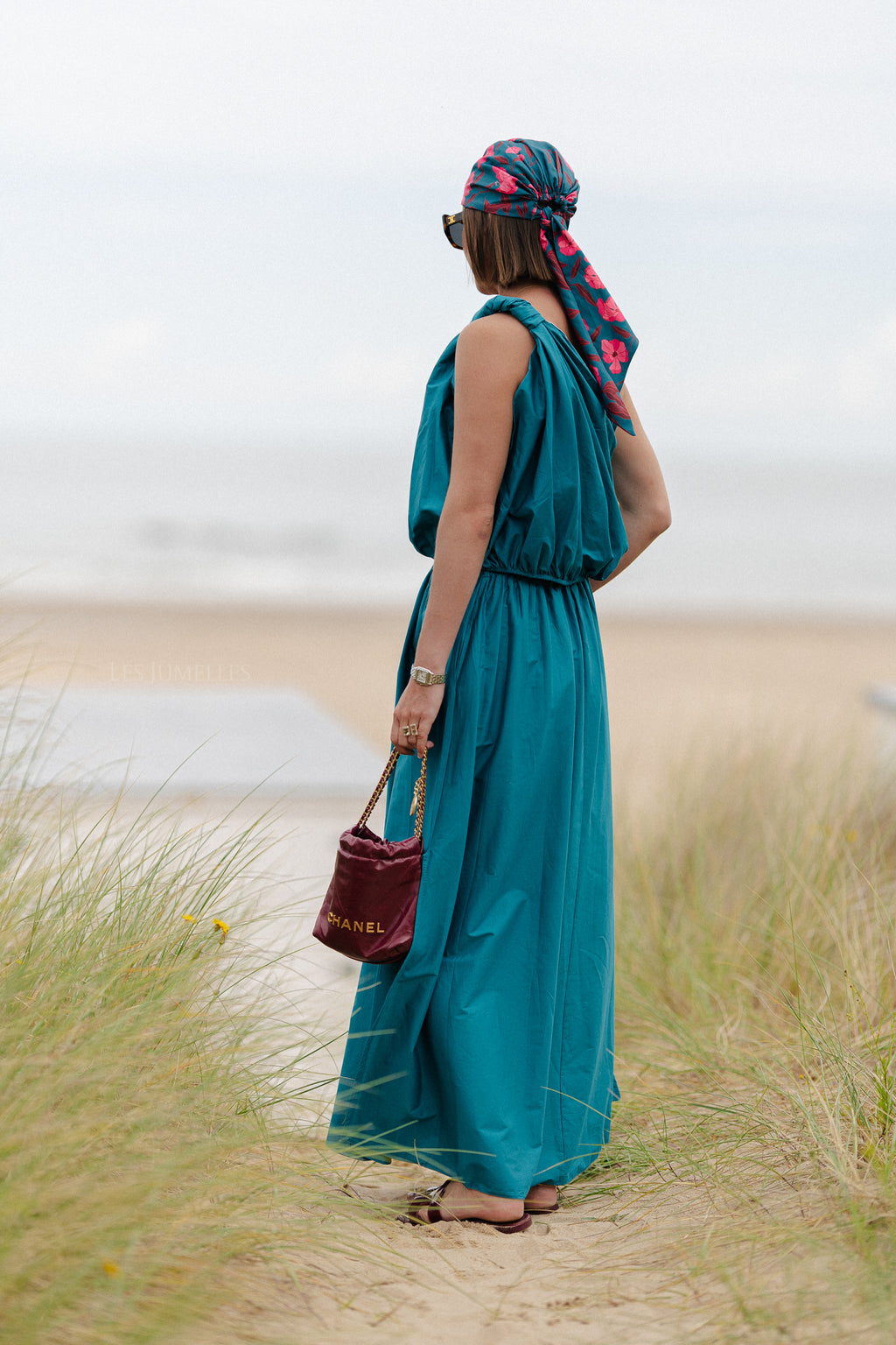 Fran long skirt harbor blue