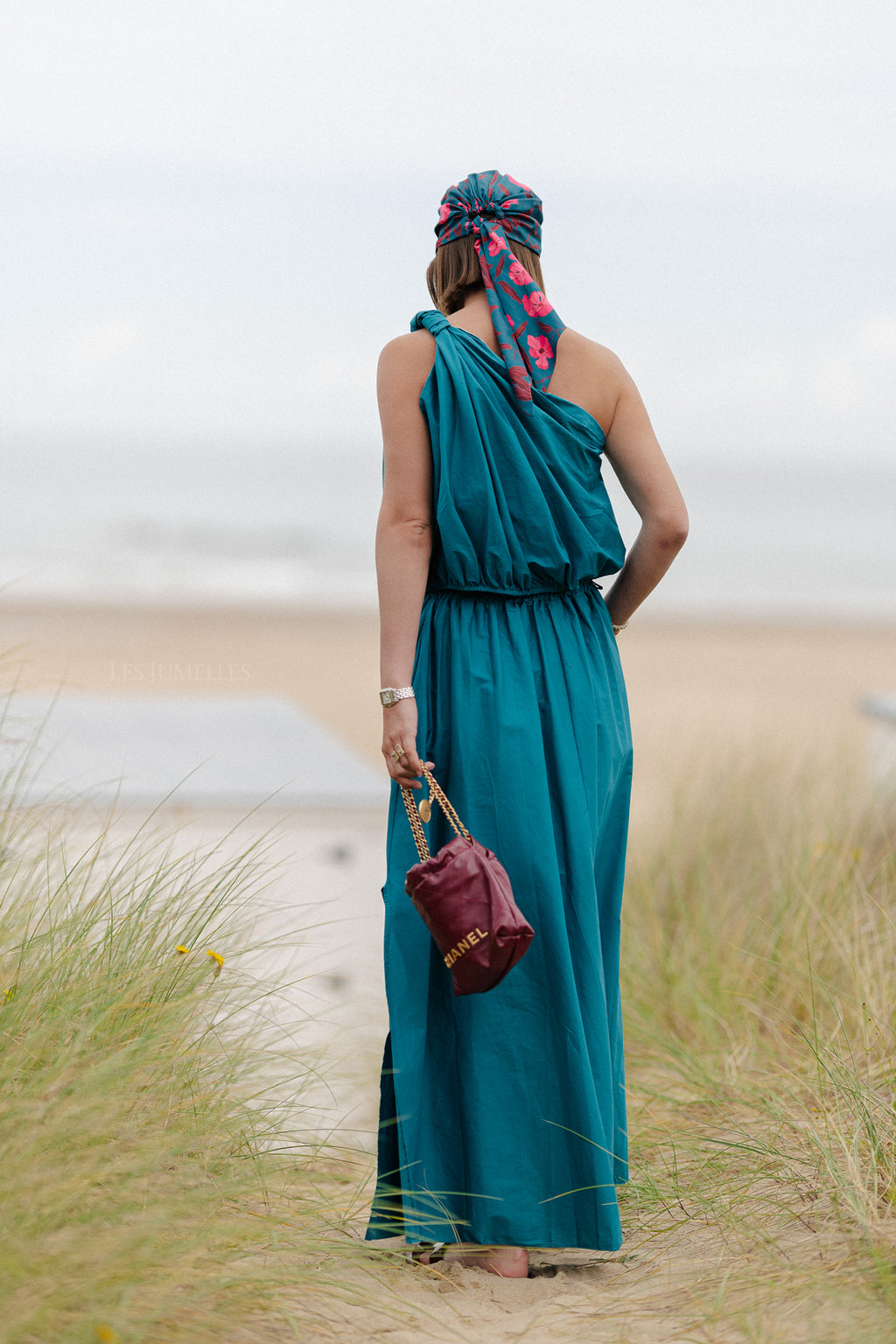 Fran long skirt harbor blue