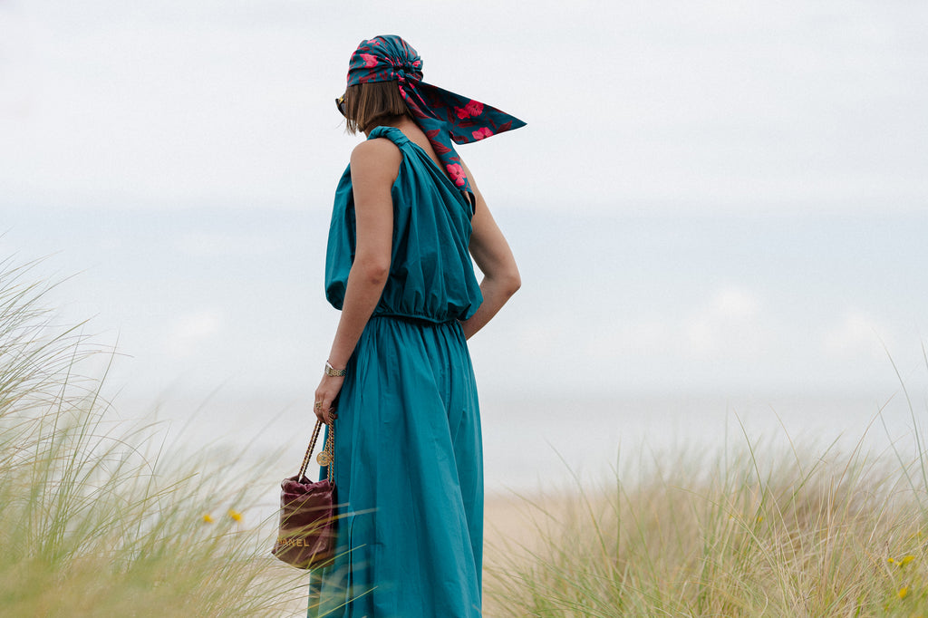 Fran long skirt harbor blue