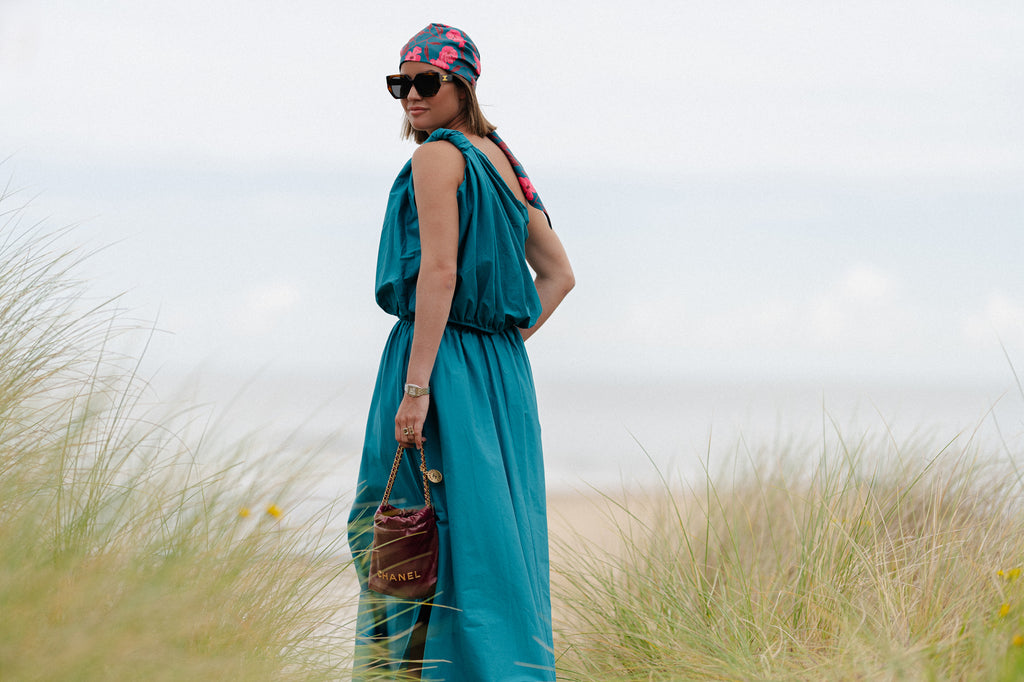Fran long skirt harbor blue