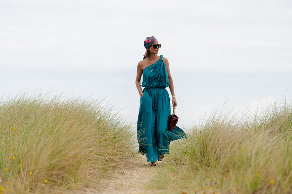 Fran long skirt harbor blue