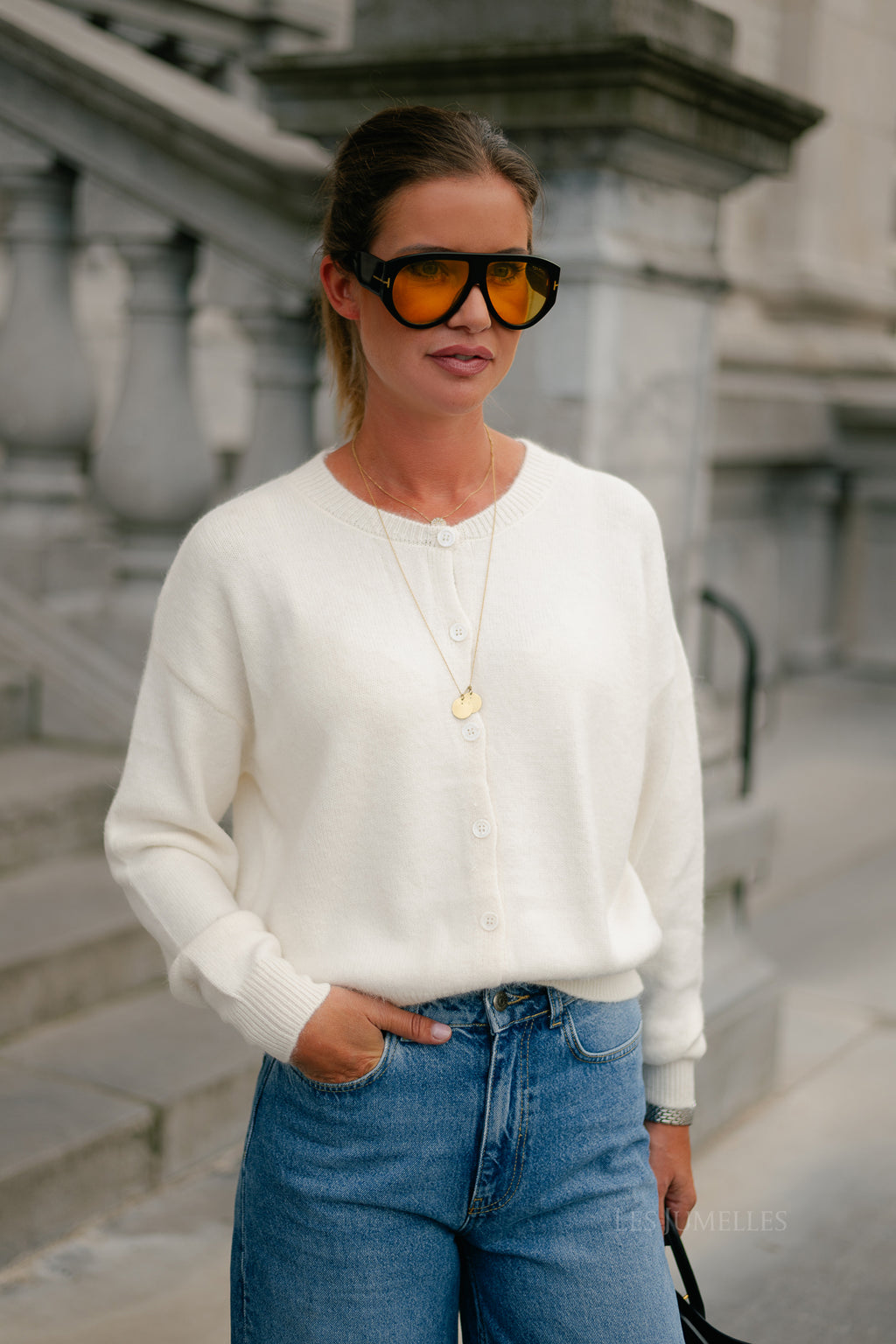 Aurelia cardigan ecru