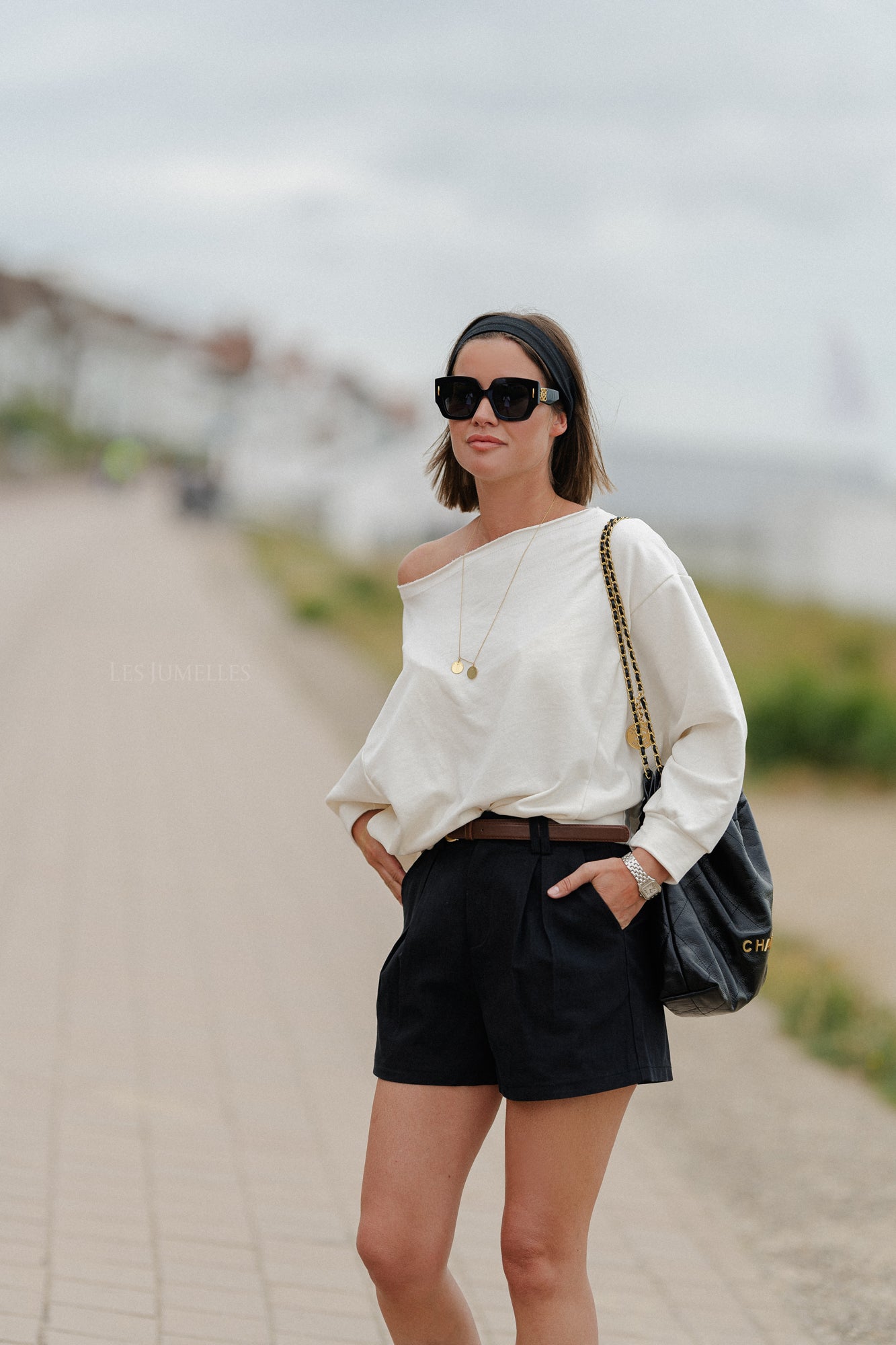 Olga off shoulder sweater ecru