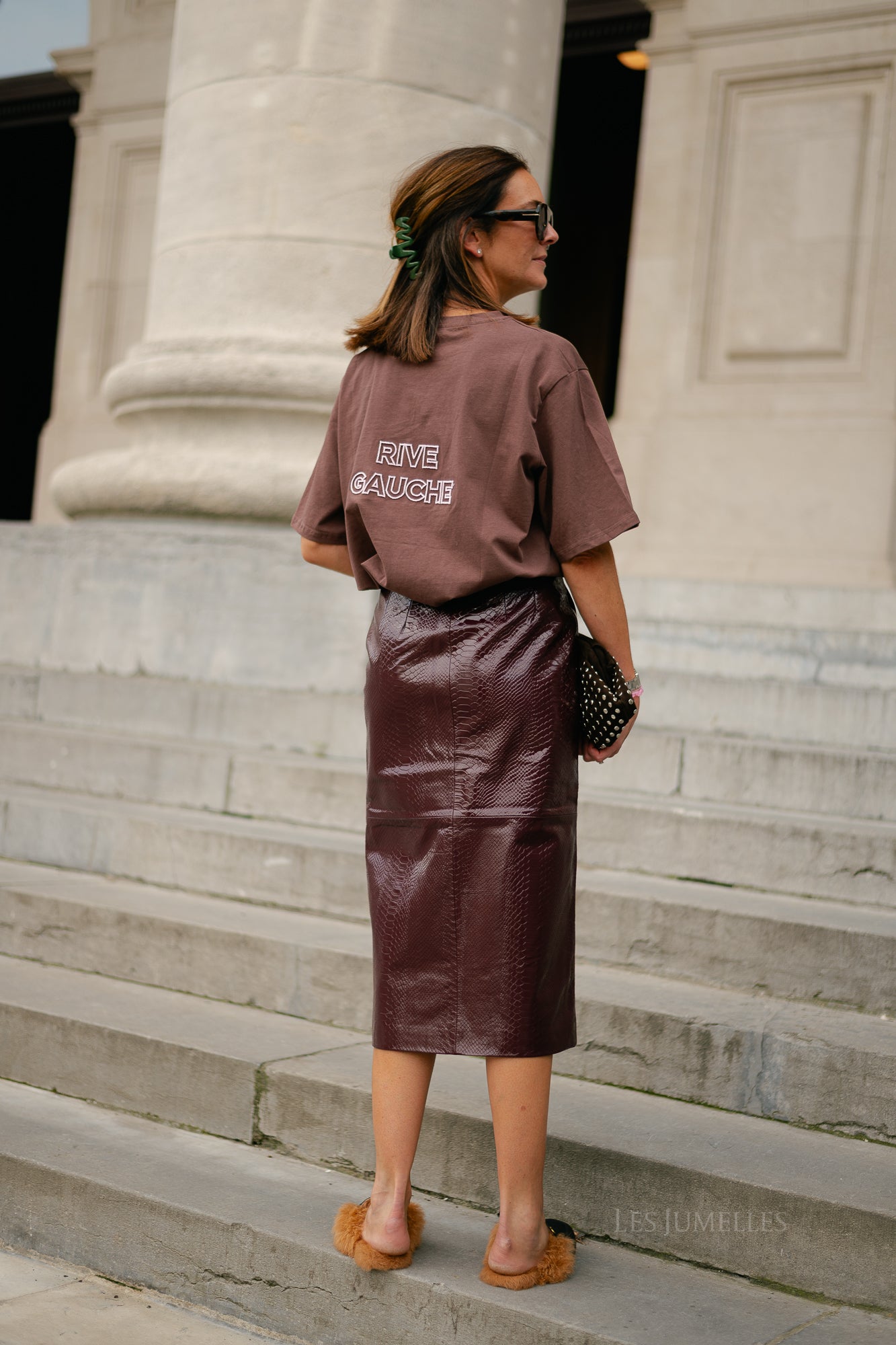 Rive gauche T-shirt brown