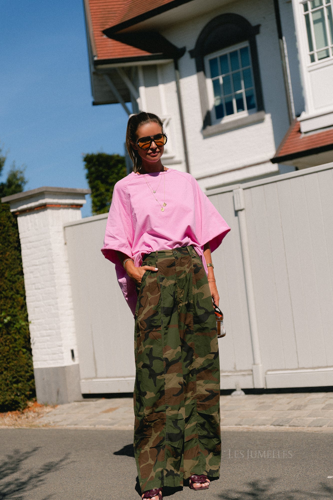 Cassie oversized T-shirt orchid