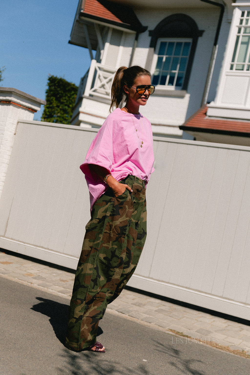 Cassie oversized T-shirt orchid