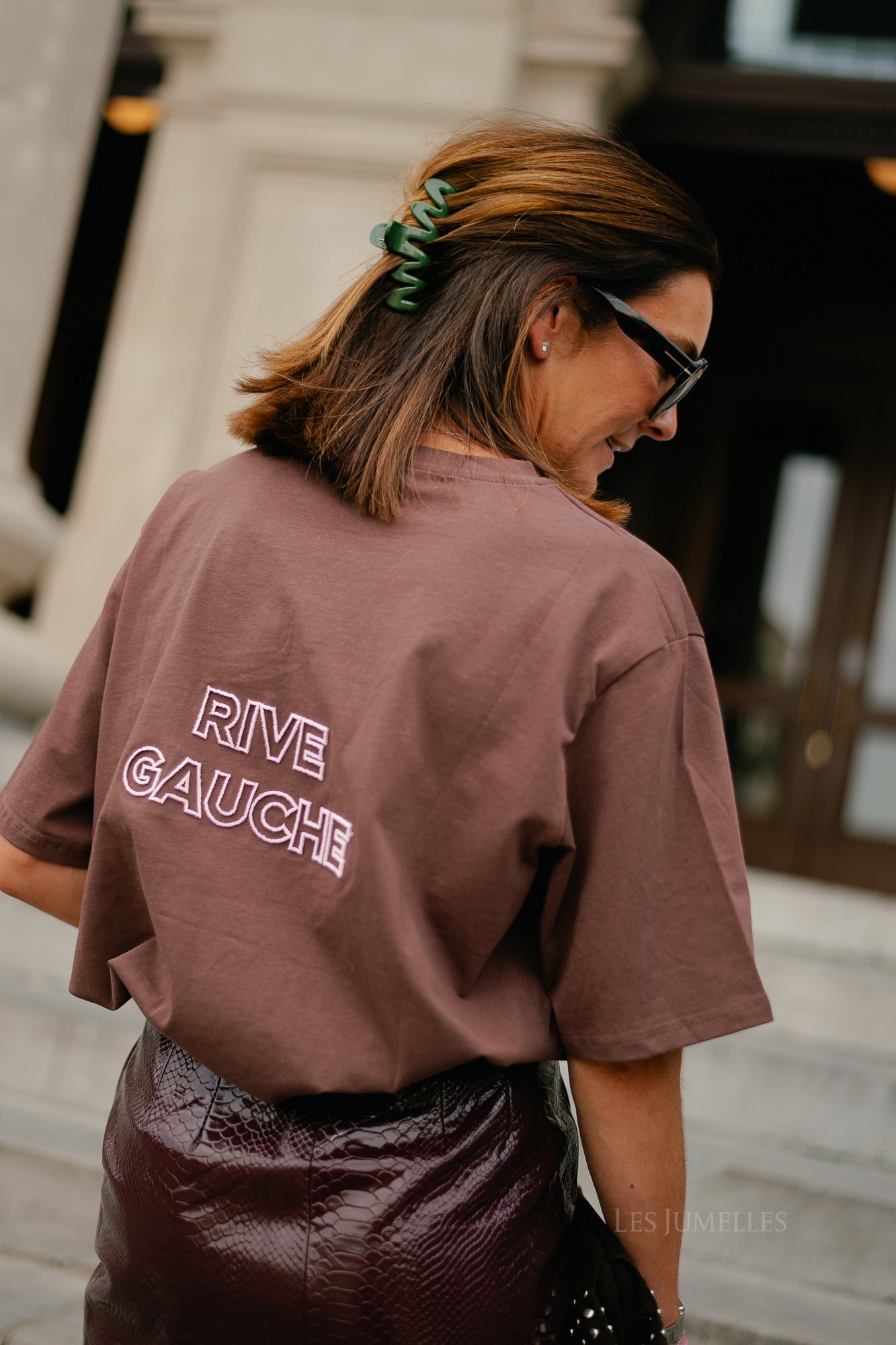 Rive gauche T-shirt brown