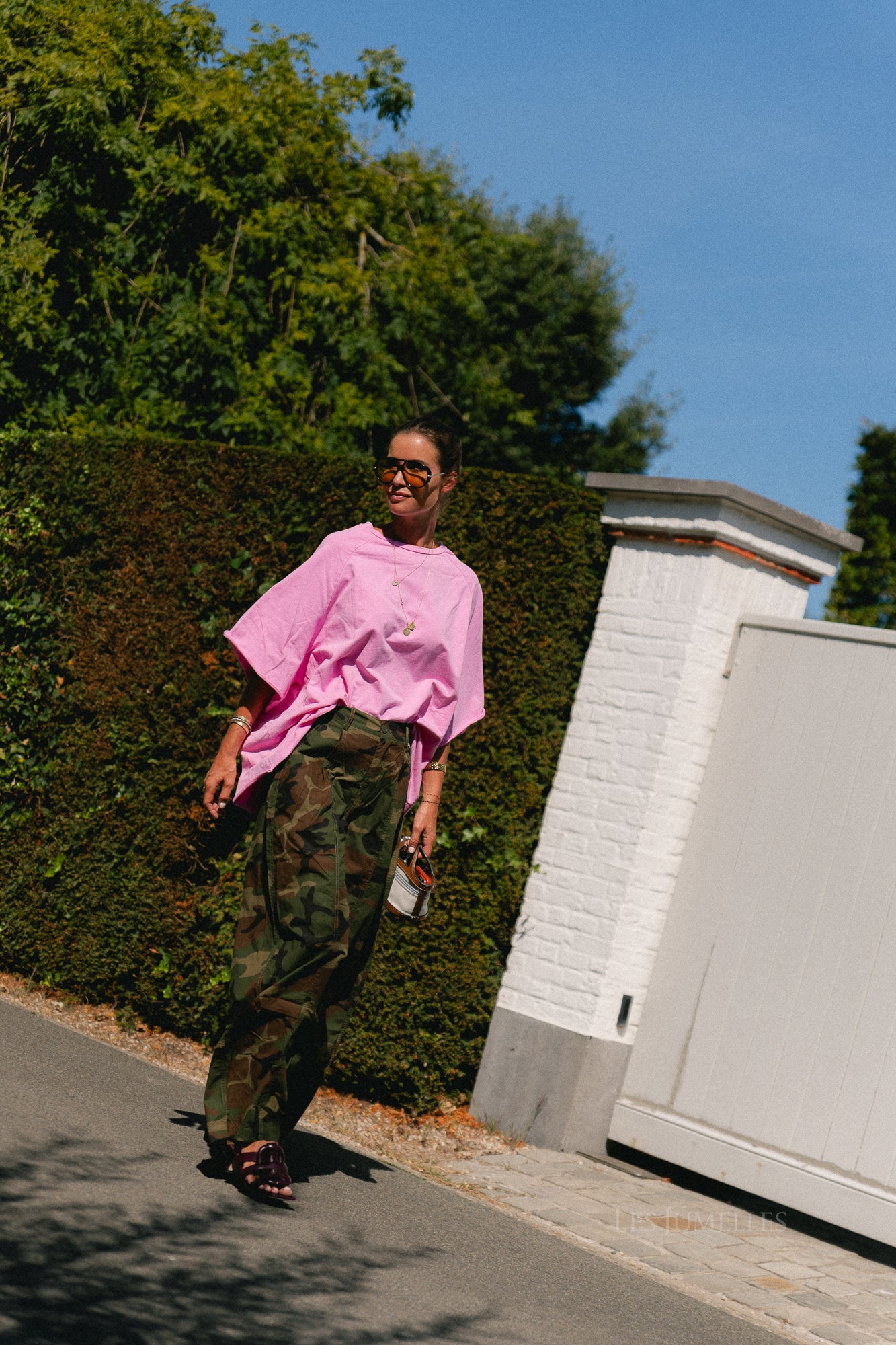 Cassie oversized T-shirt orchid