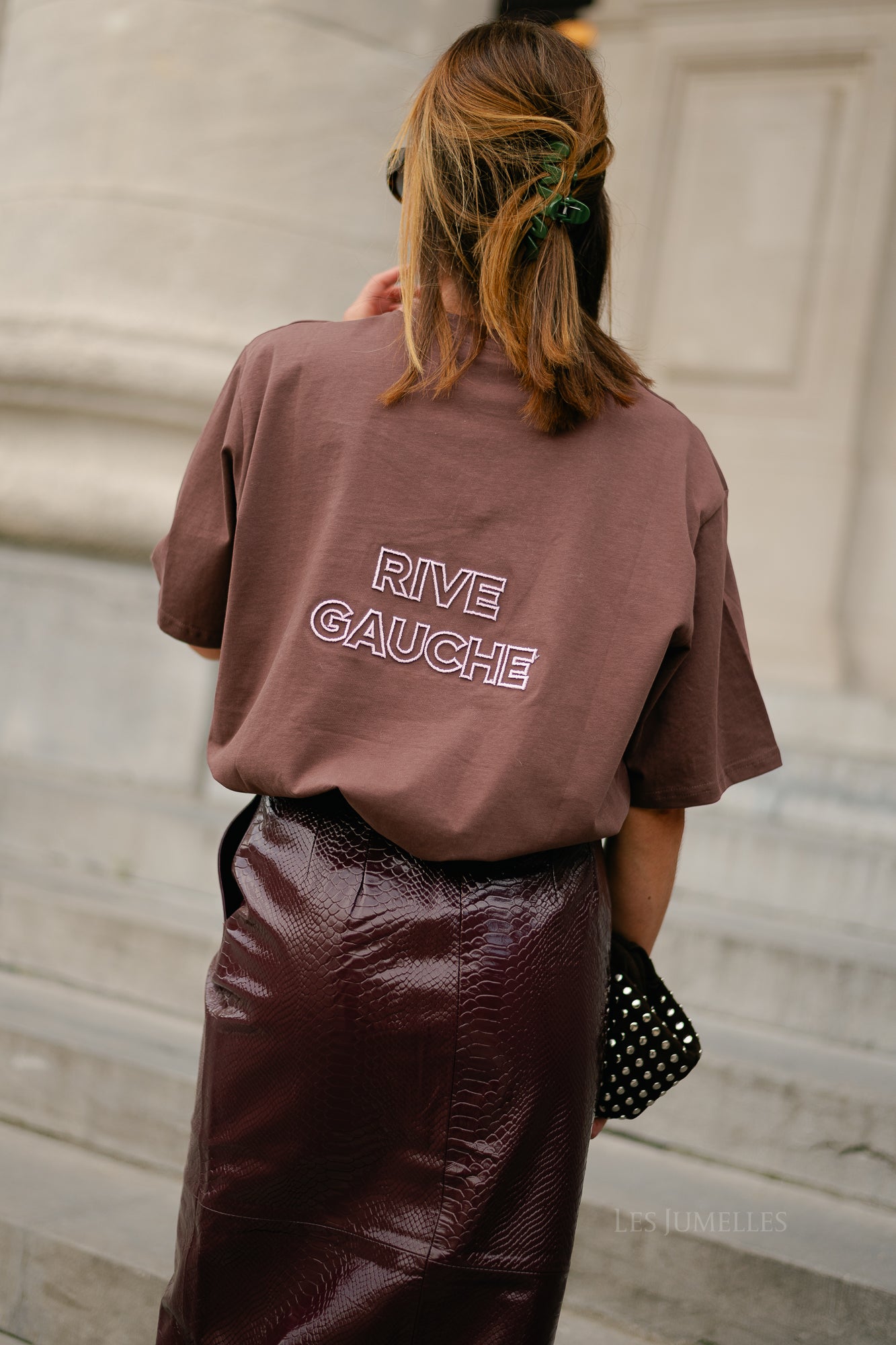 Rive gauche T-shirt brown