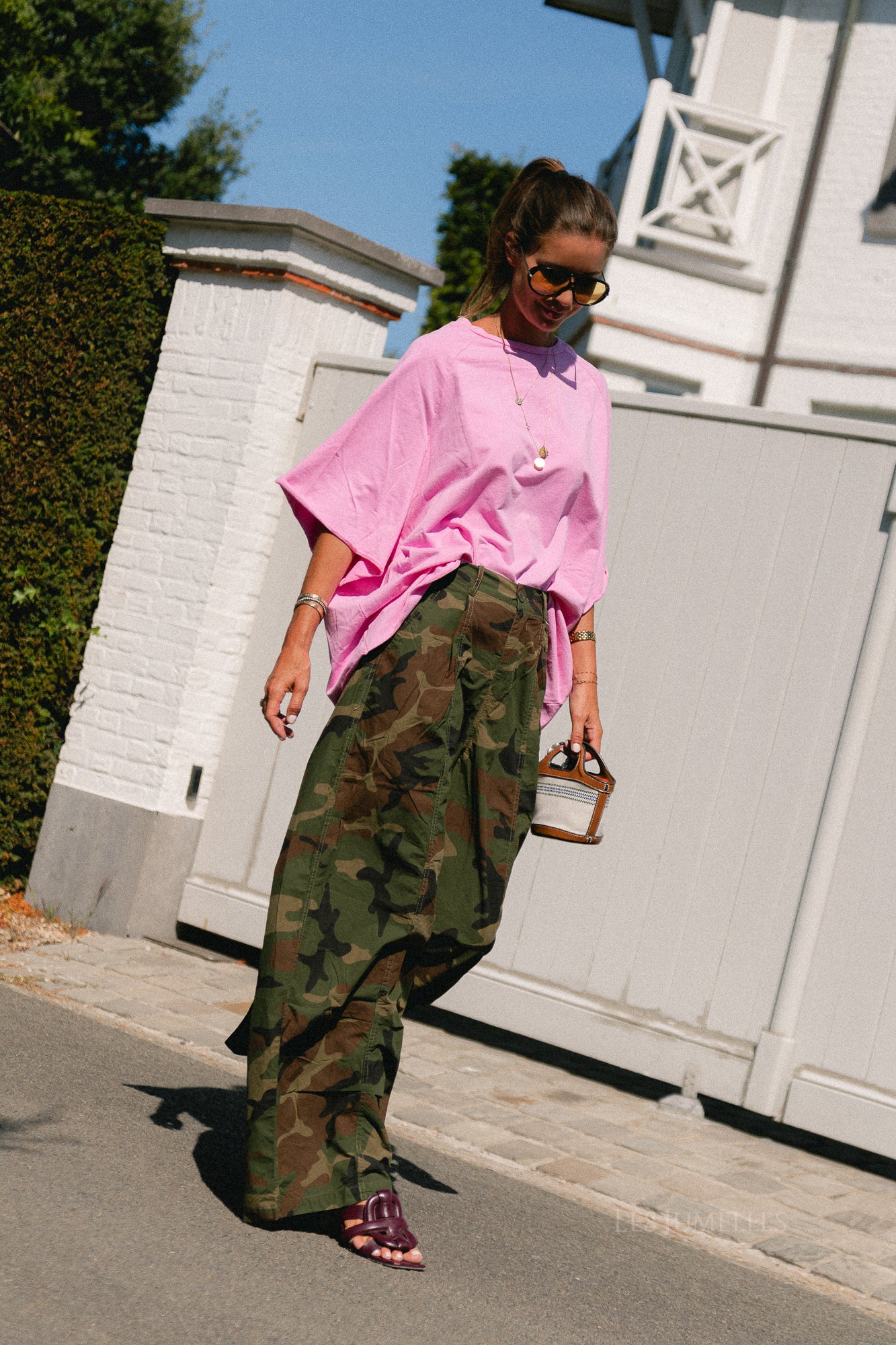 Cassie oversized T-shirt orchid
