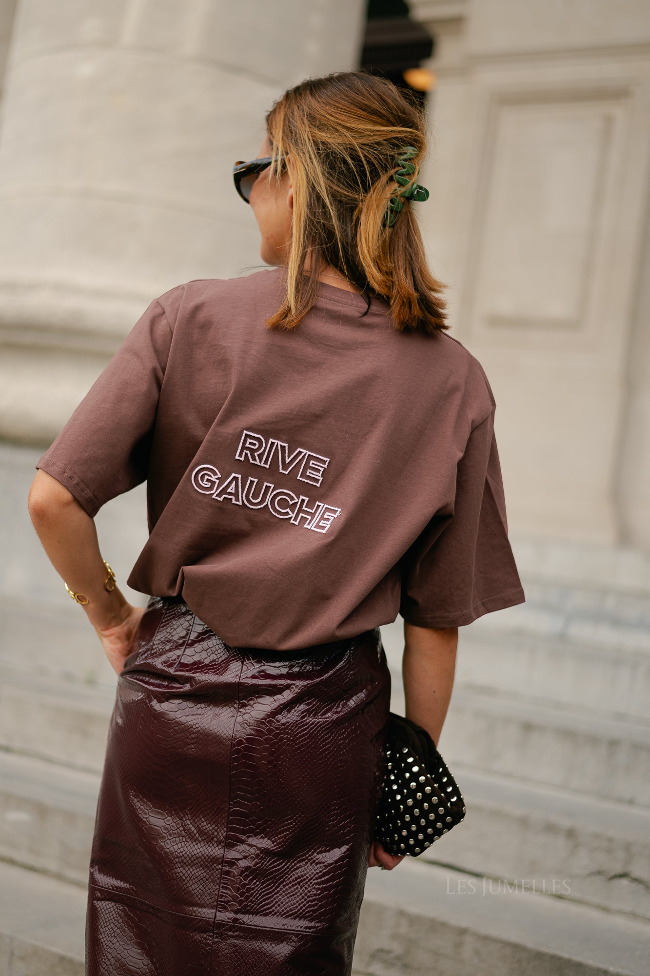 Rive gauche T-shirt brown