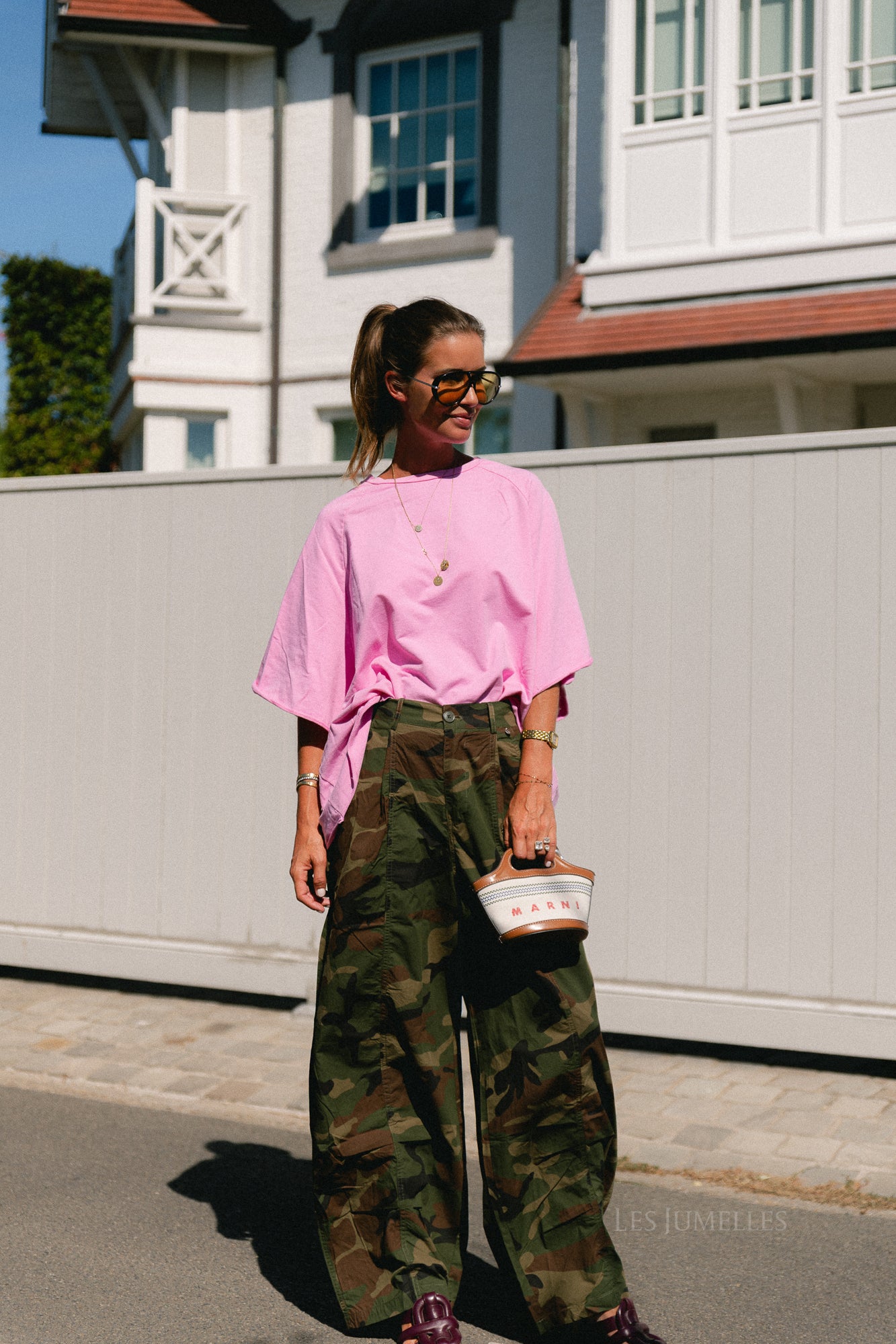 Cassie oversized T-shirt orchid