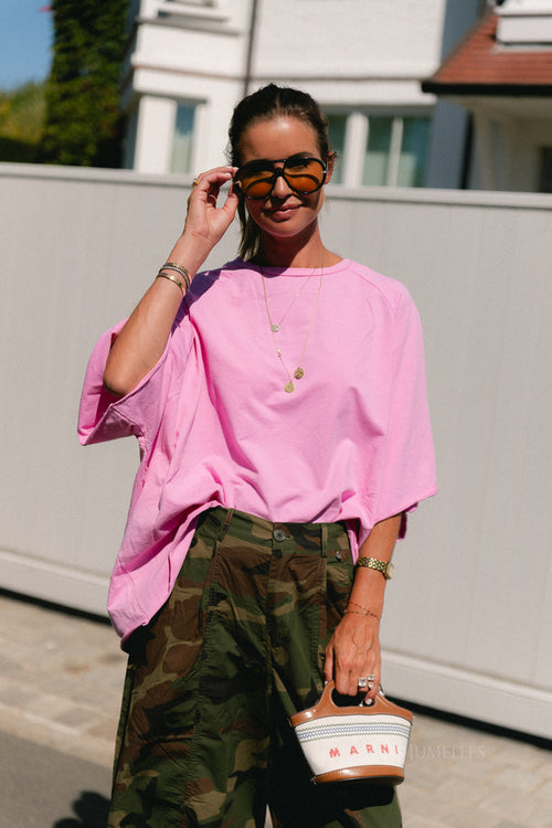 Cassie oversized T-shirt orchid