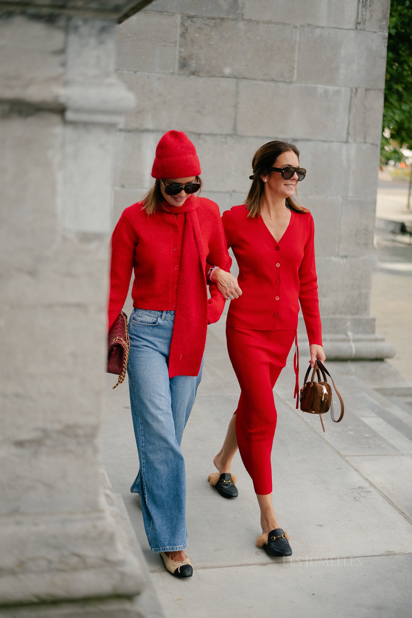 SLFSia LS knit cropped cardigan equestrian red