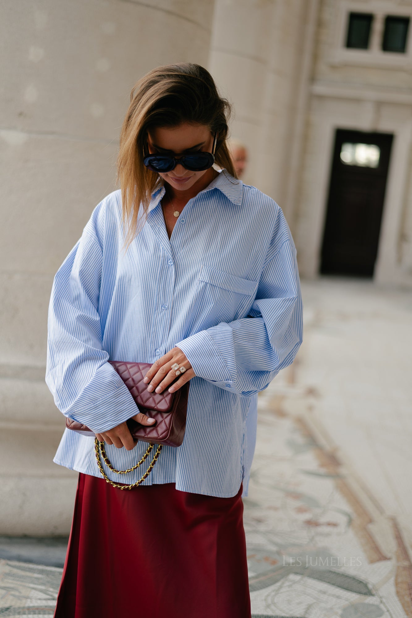 Macy striped shirt blue/white