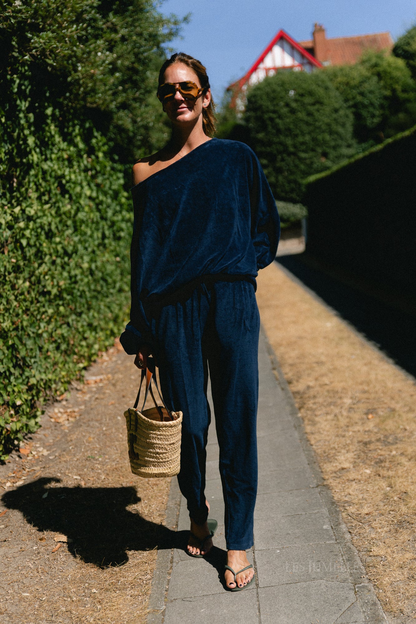 Gisele terry sweatpants navy
