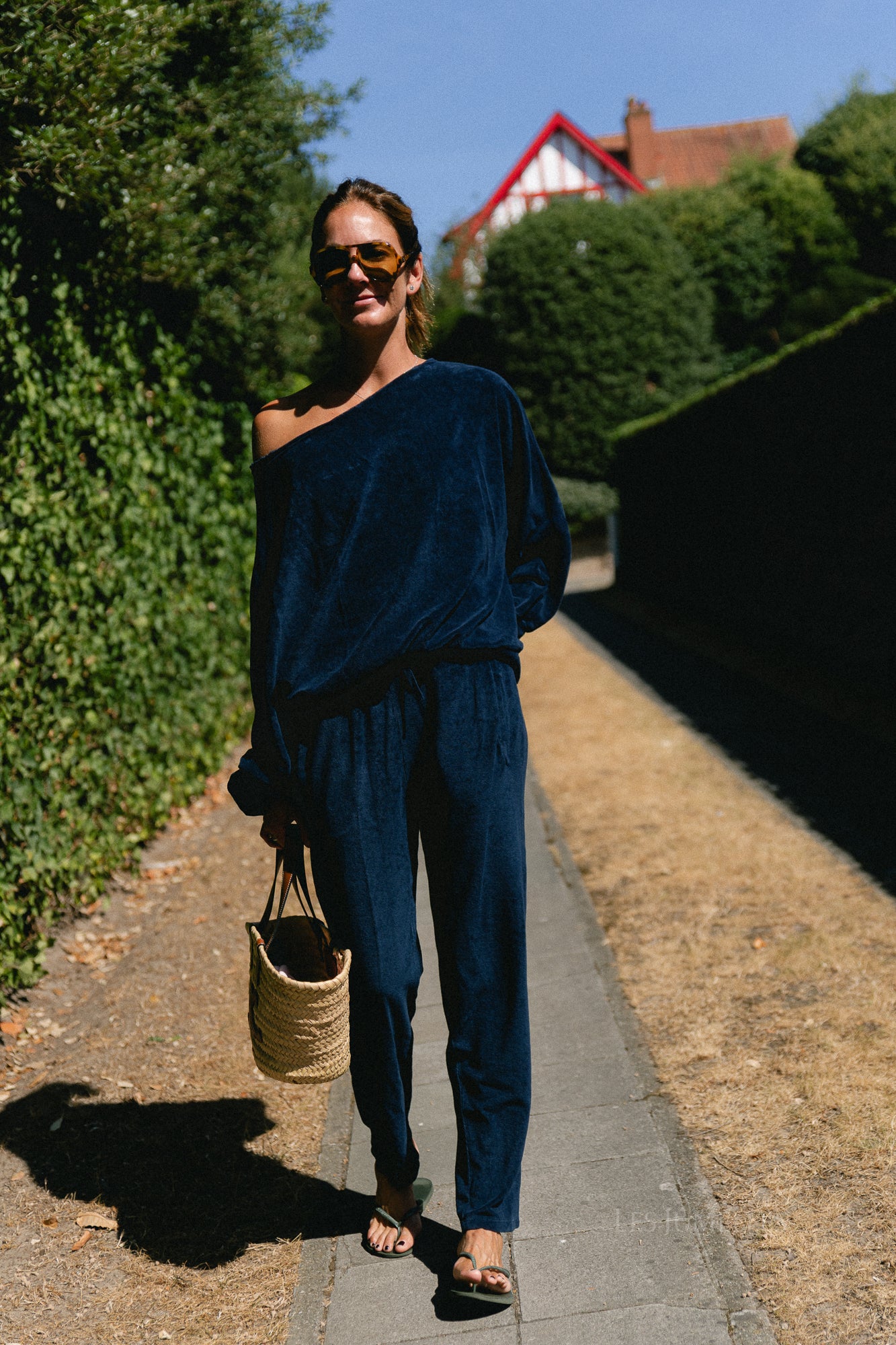 Gisele terry sweatpants navy
