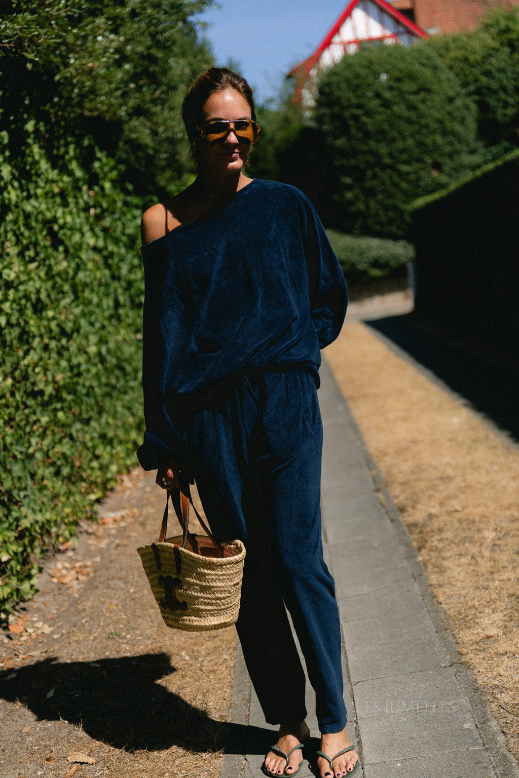 Gisele terry sweatpants navy