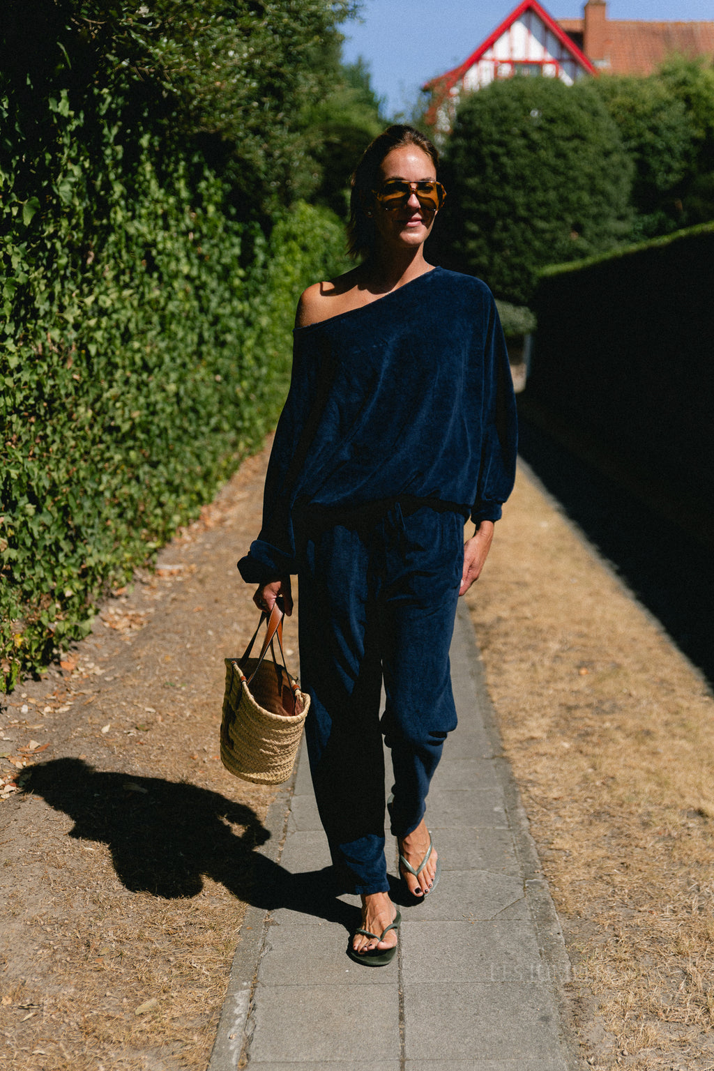 Gisele terry sweatpants navy