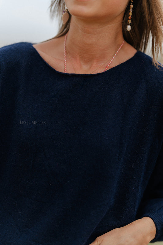 Les Jumelles Michaela Pullover navy