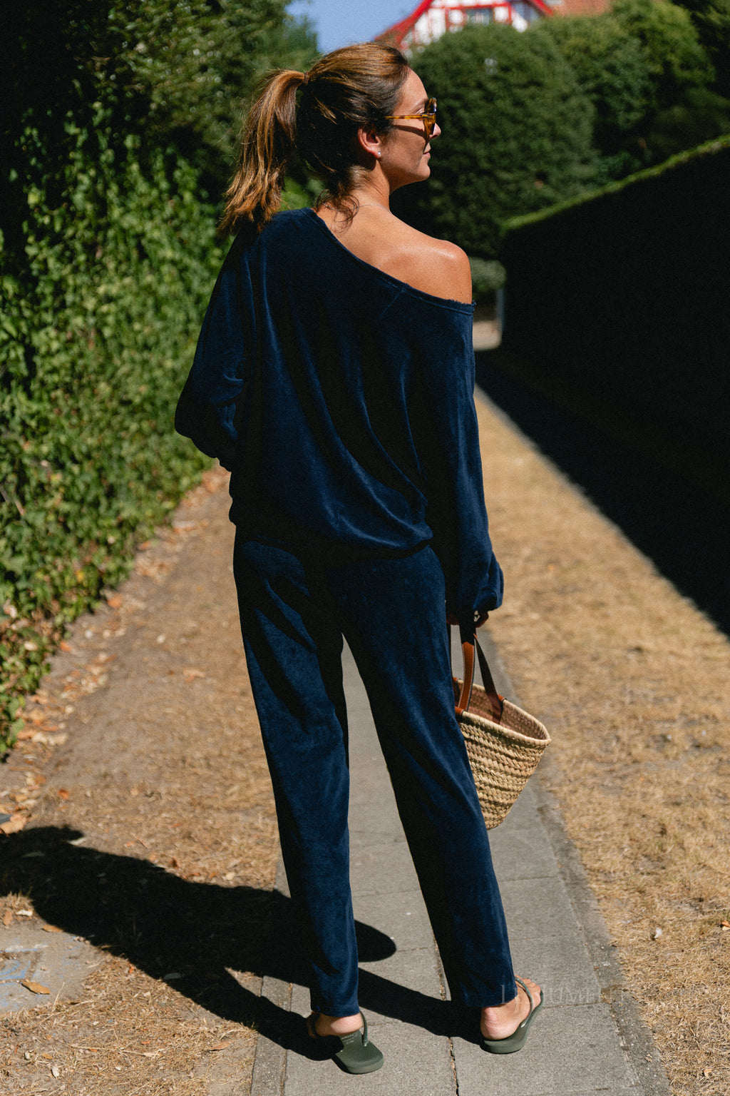 Gisele terry sweatpants navy