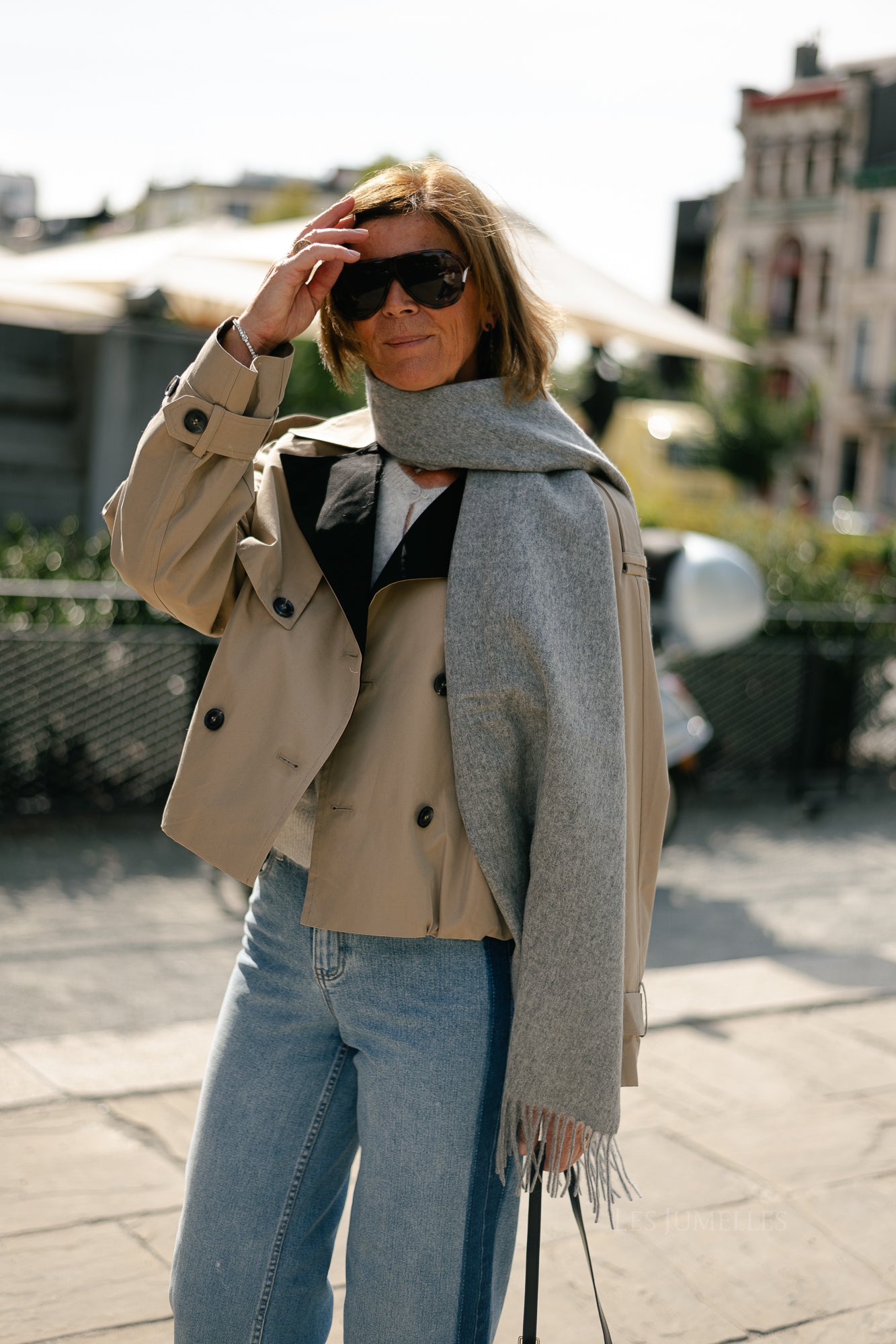 YASElva short jacket sepia tint