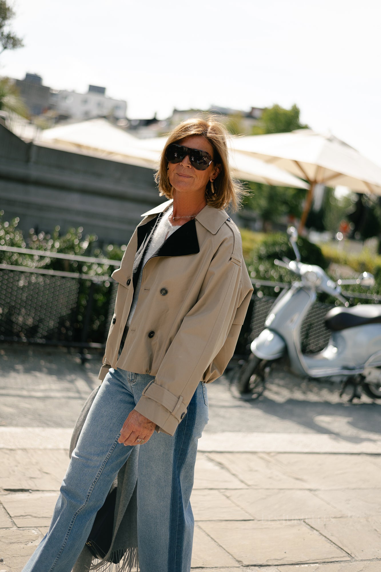 YASElva short jacket sepia tint