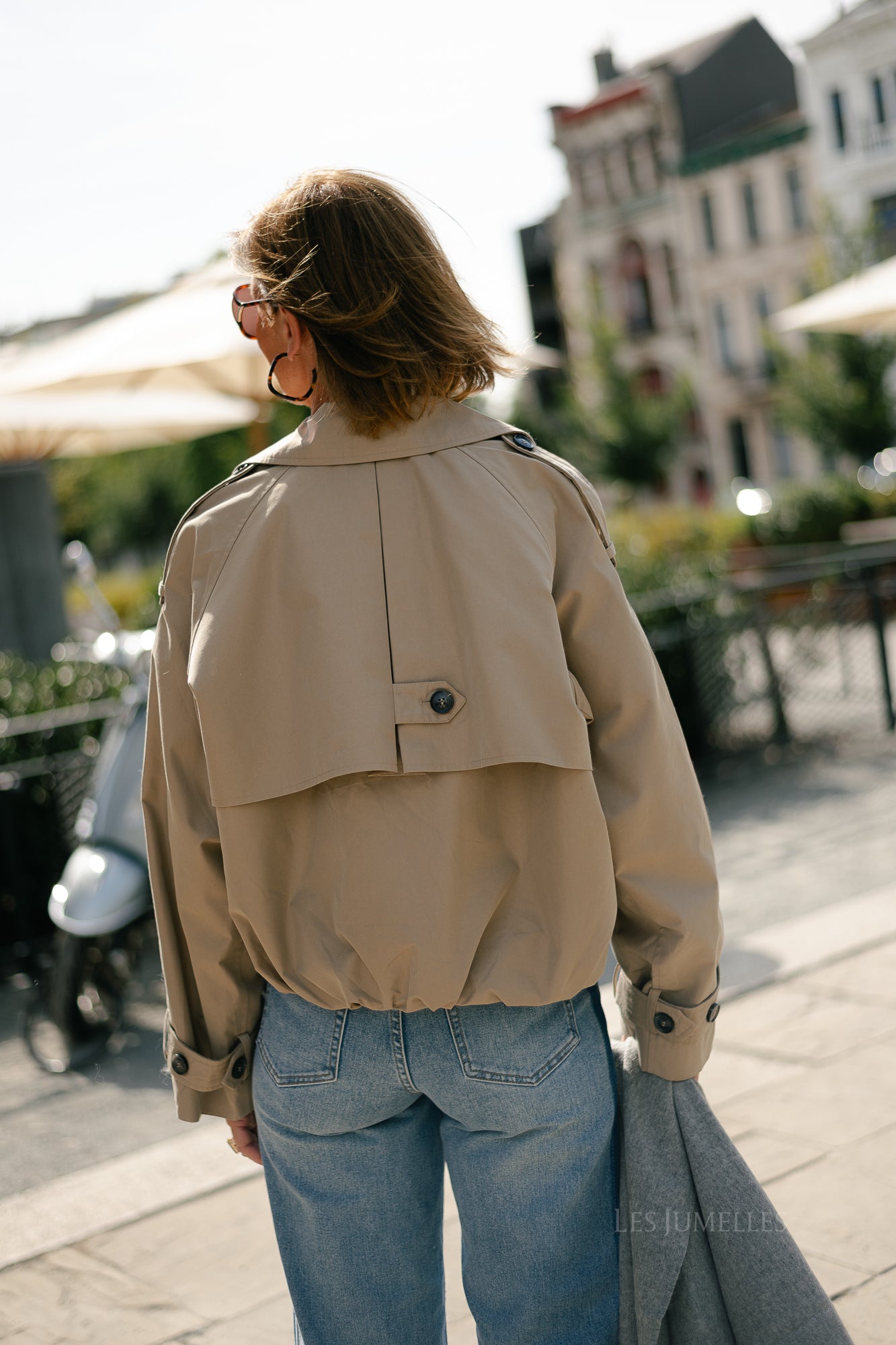 YASElva short jacket sepia tint