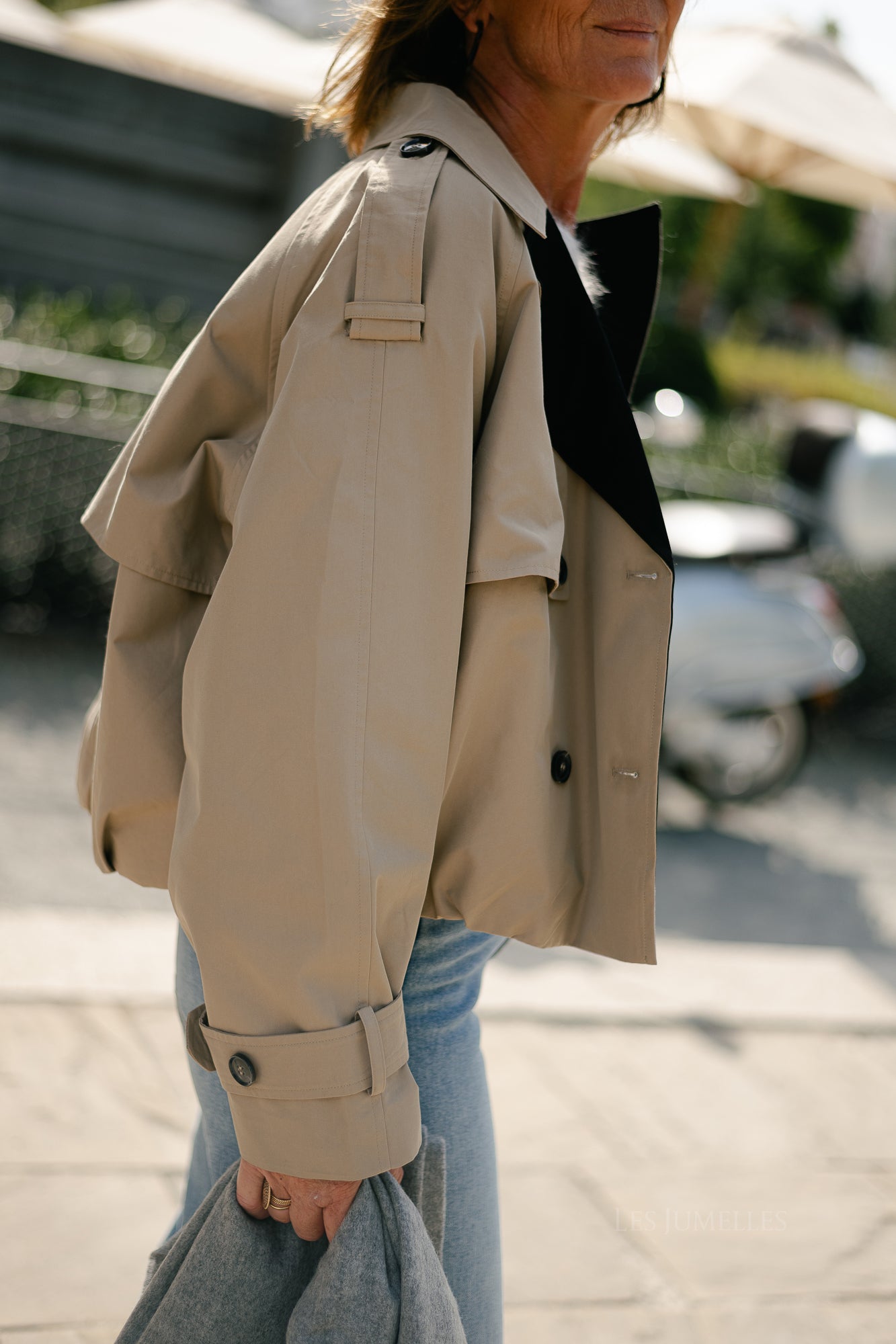 YASElva short jacket sepia tint