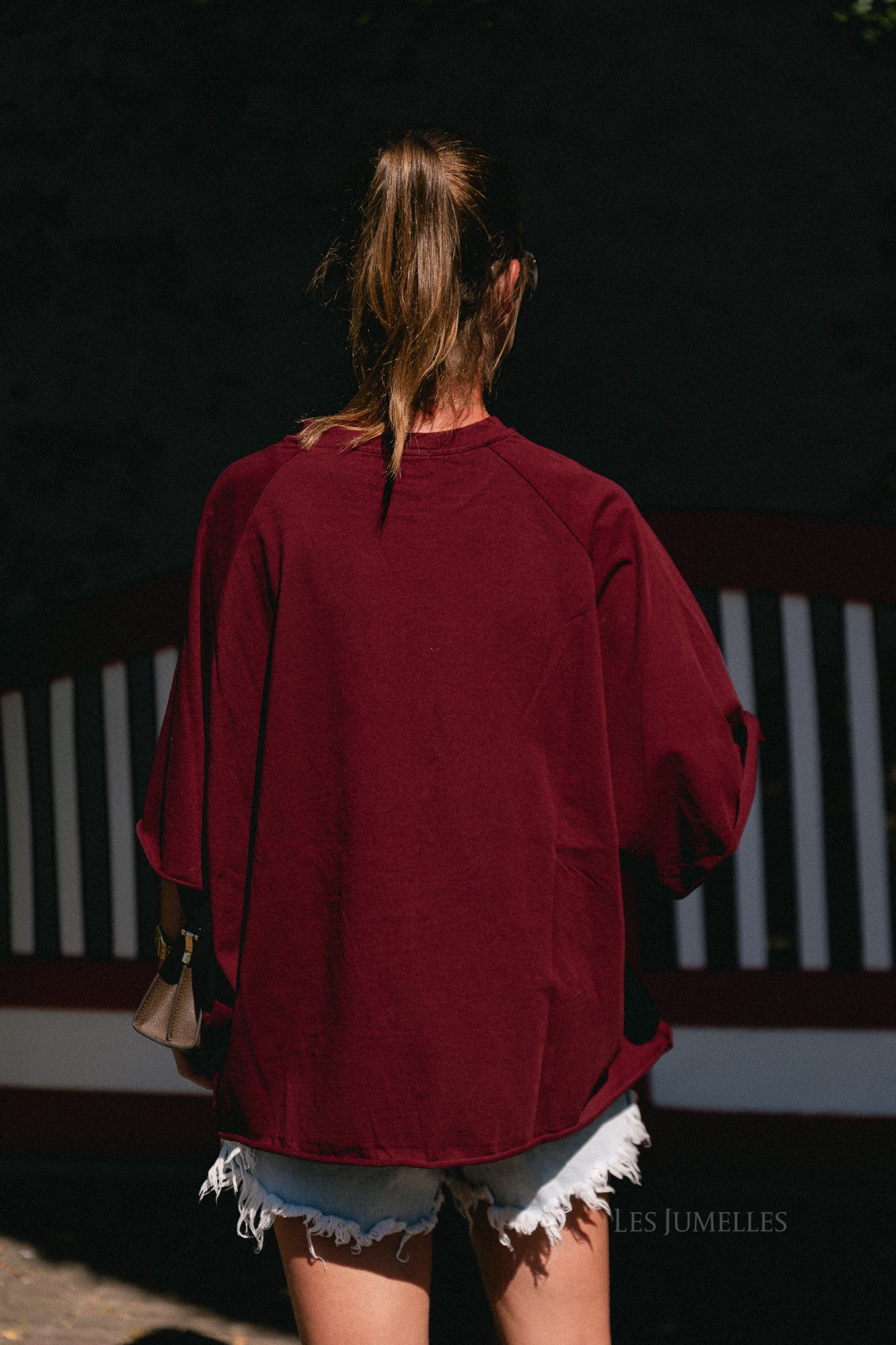 Jeanne T-shirt bordeauxrood