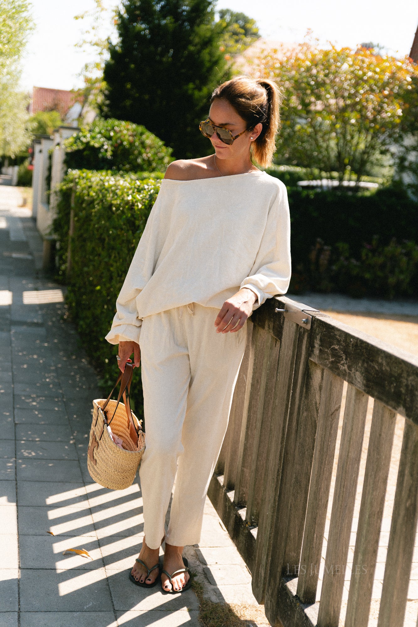 Gisele terry sweatpants butter