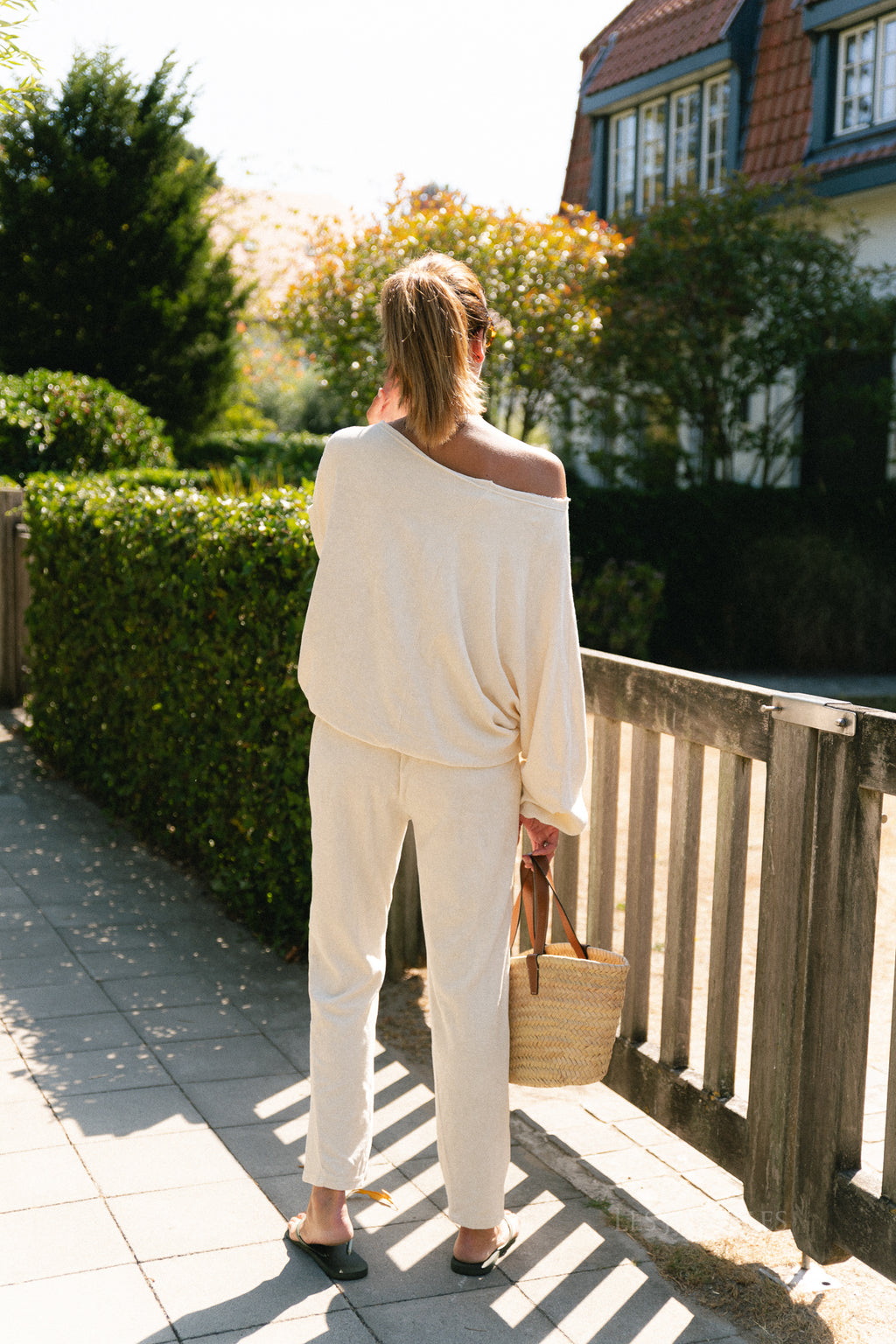 Gisele terry sweatpants butter