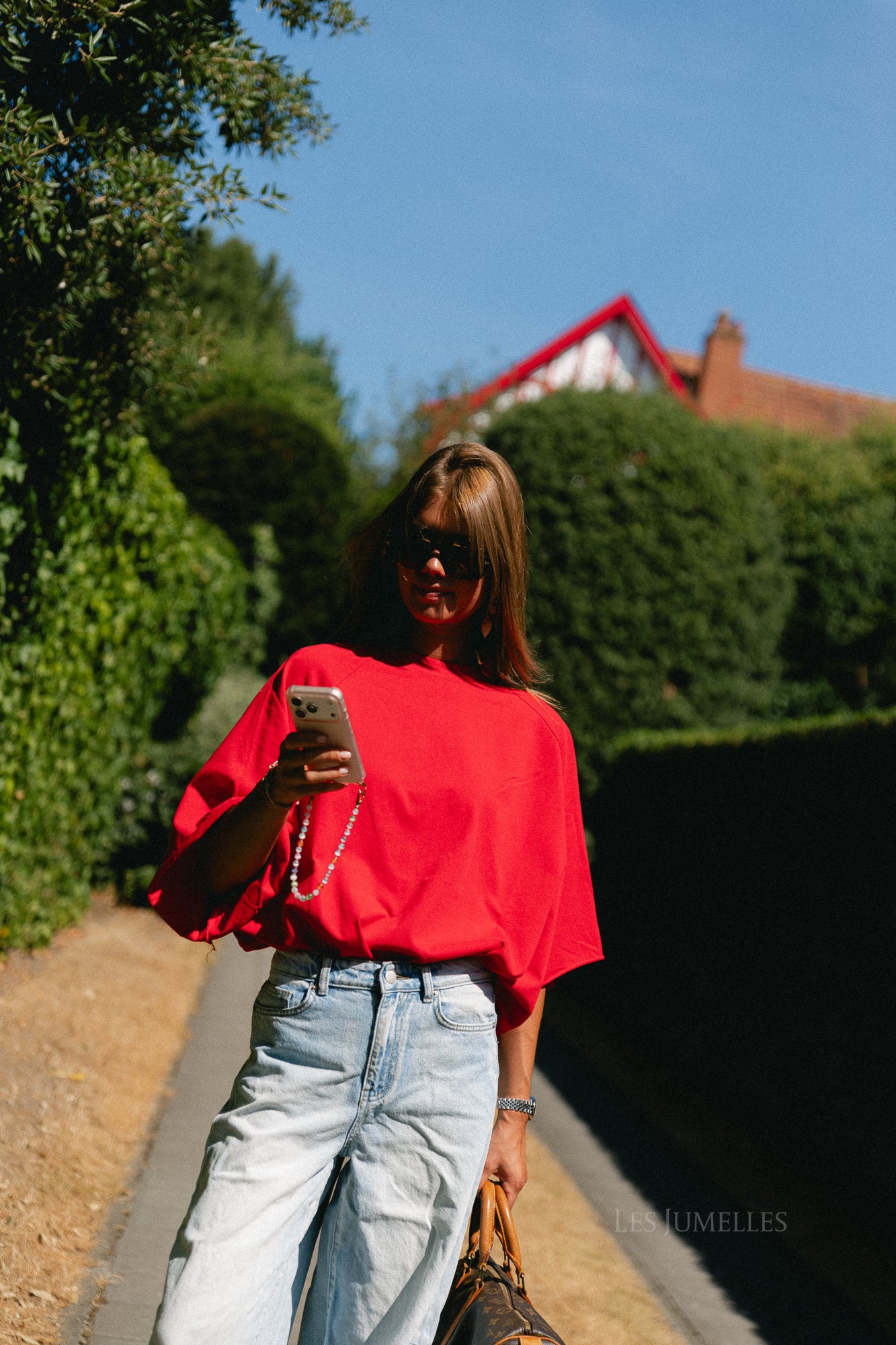 Cassie oversized T-shirt red
