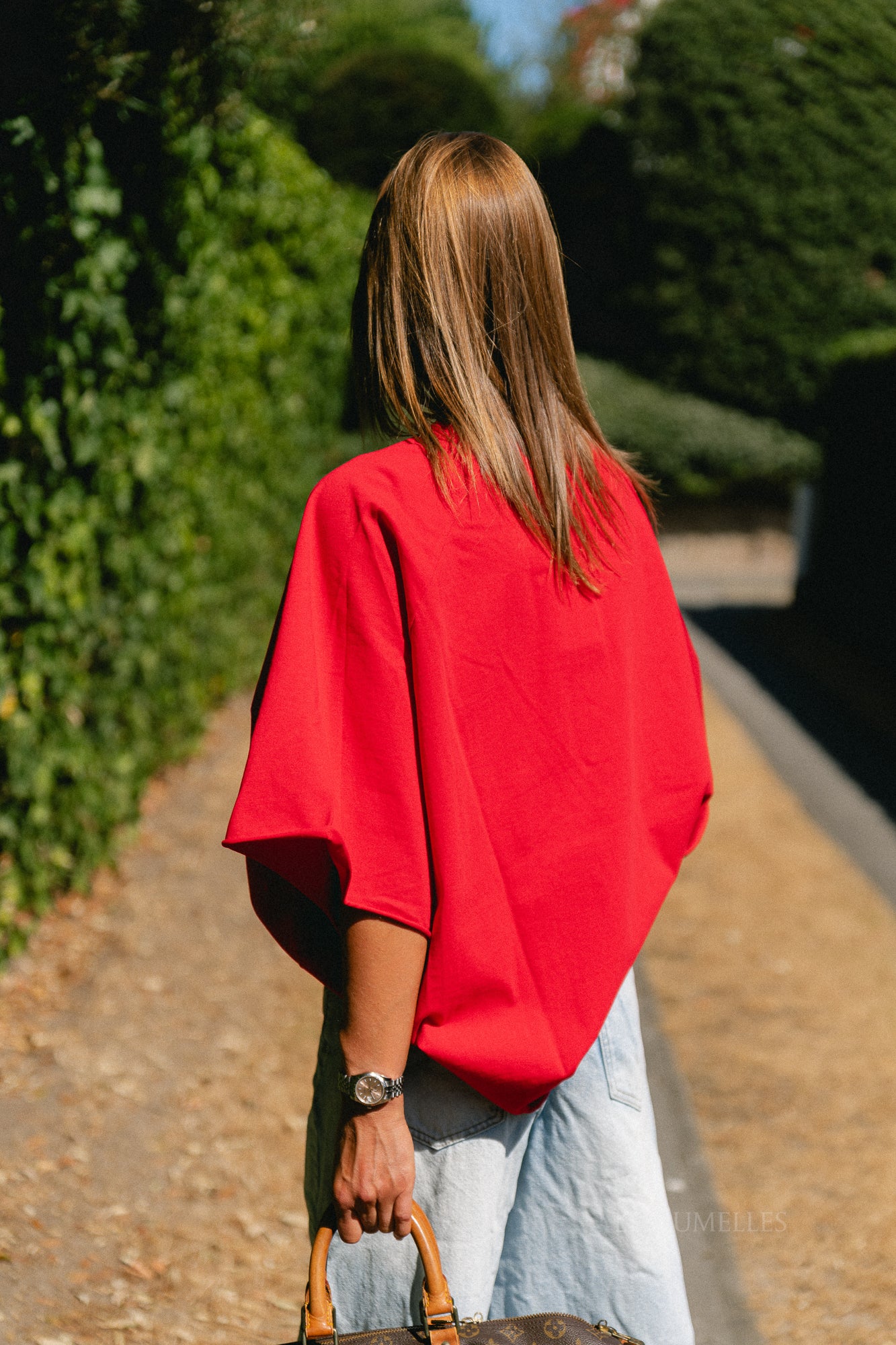 Cassie oversized T-shirt red