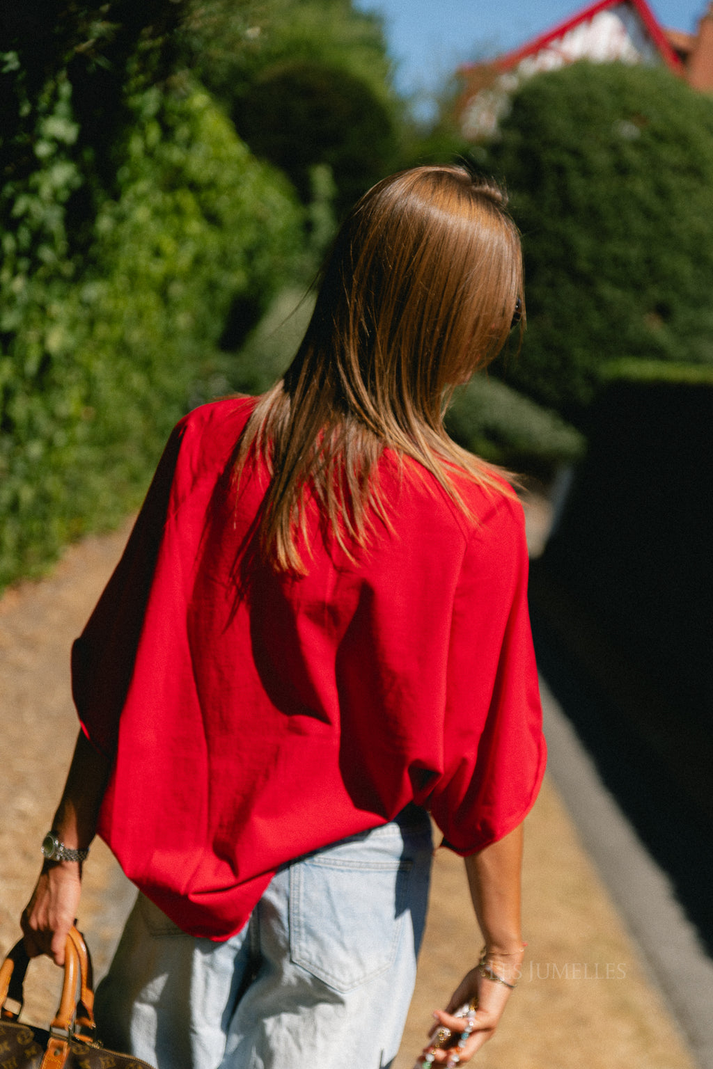 Cassie oversized T-shirt red